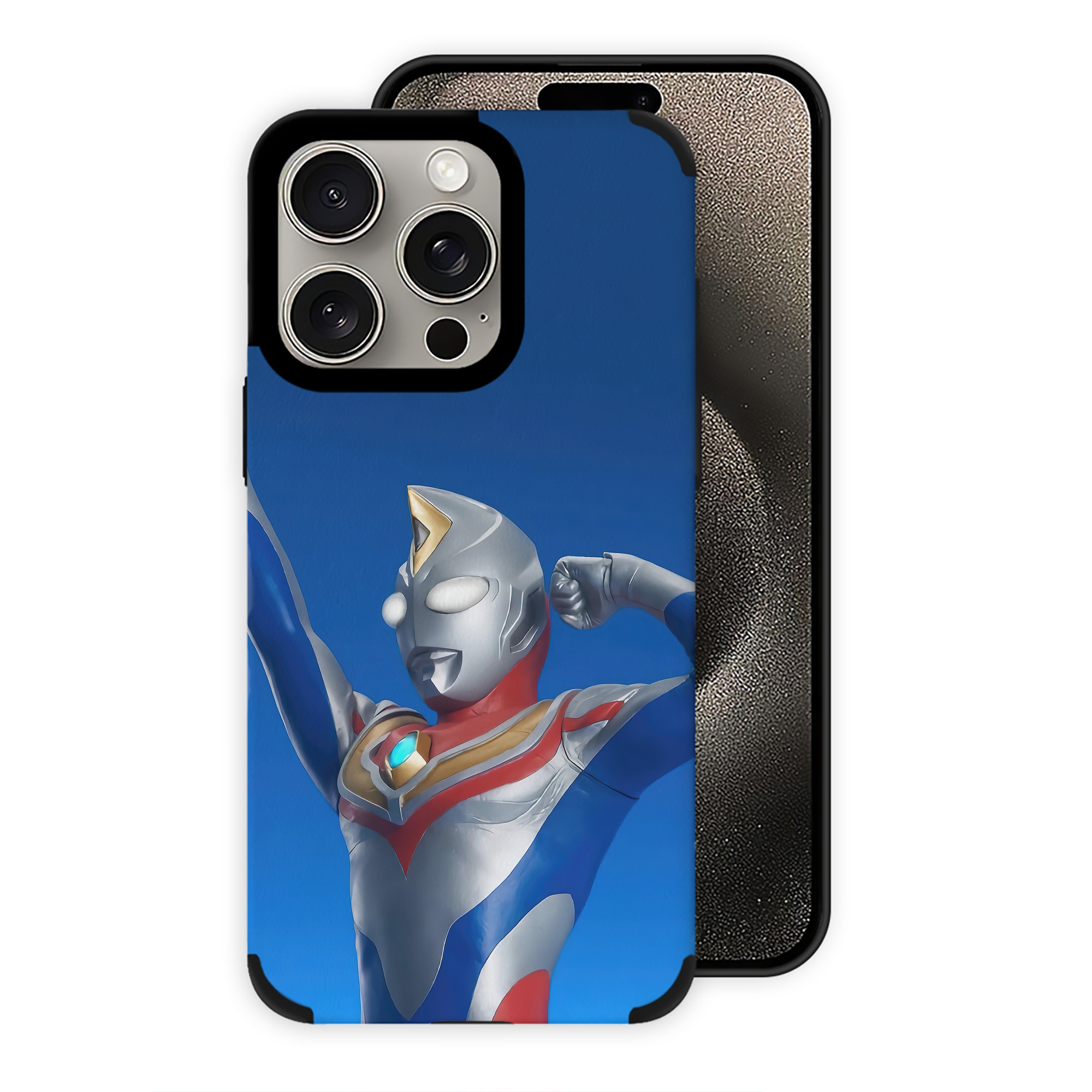 （画像用） ウルトラマン Ultraman 【iPhone15ProMax対応】 PUレザー スマホケース 耐衝撃＆黄変防止
