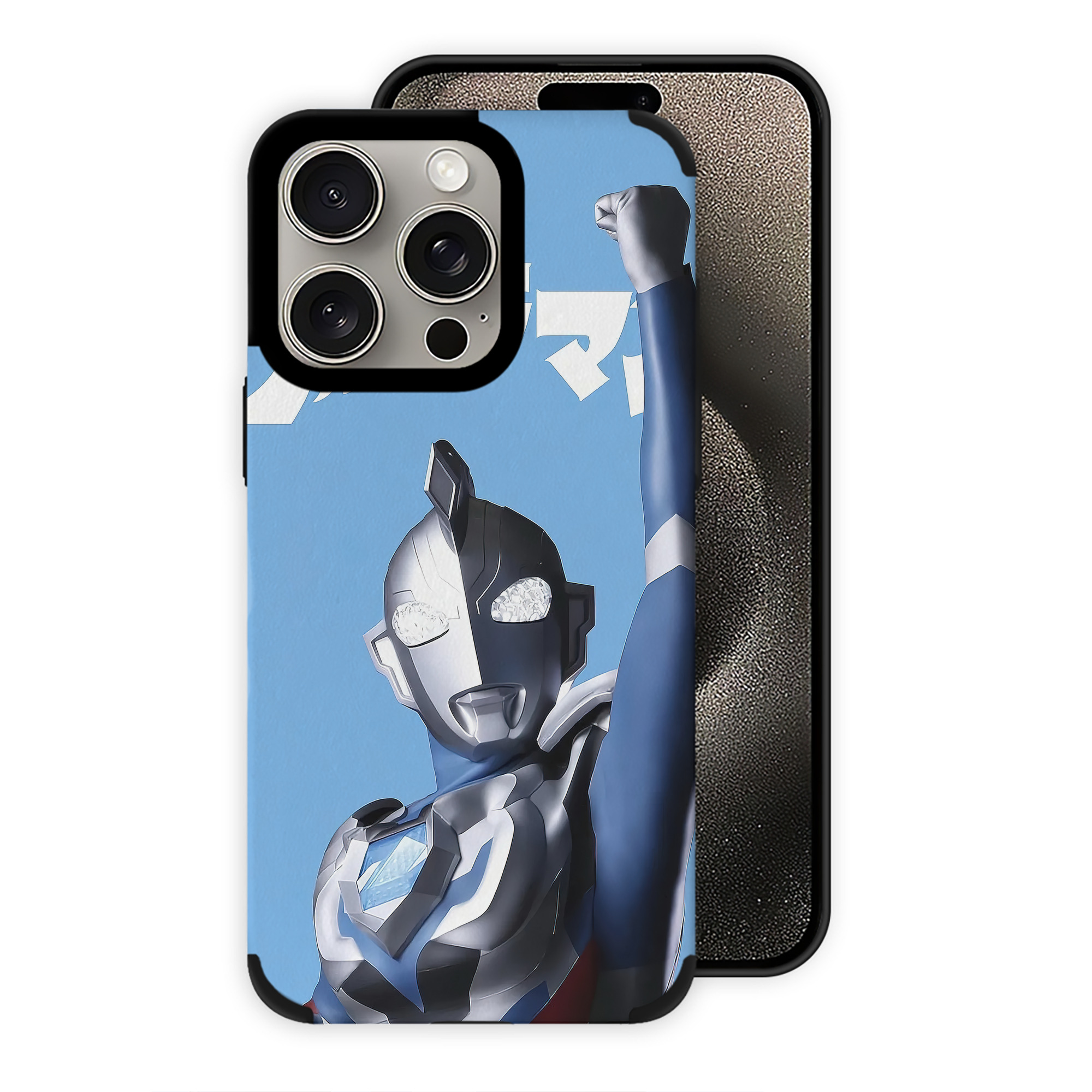 （画像用） ウルトラマン Ultraman 【iPhone15ProMax対応】 PUレザー スマホケース 耐衝撃＆黄変防止
