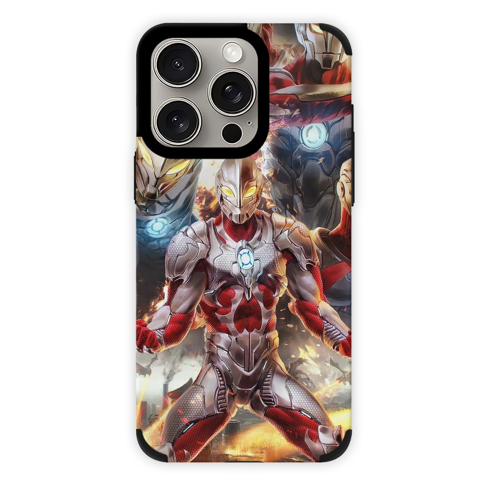（画像用） ウルトラマン Ultraman 【iPhone15ProMax対応】 PUレザー スマホケース 耐衝撃＆黄変防止