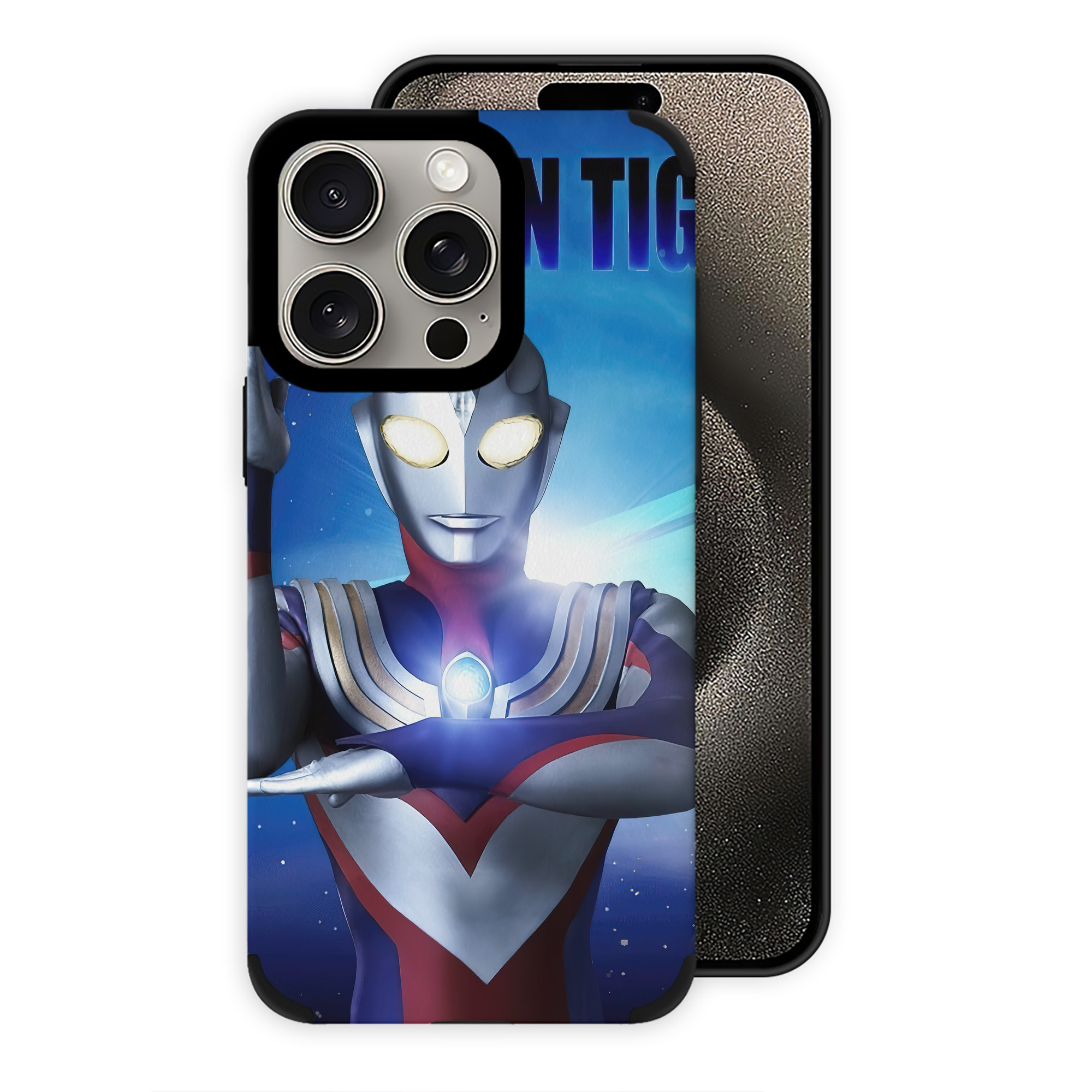（画像用） ウルトラマン Ultraman 【iPhone15ProMax対応】 PUレザー スマホケース 耐衝撃＆黄変防止