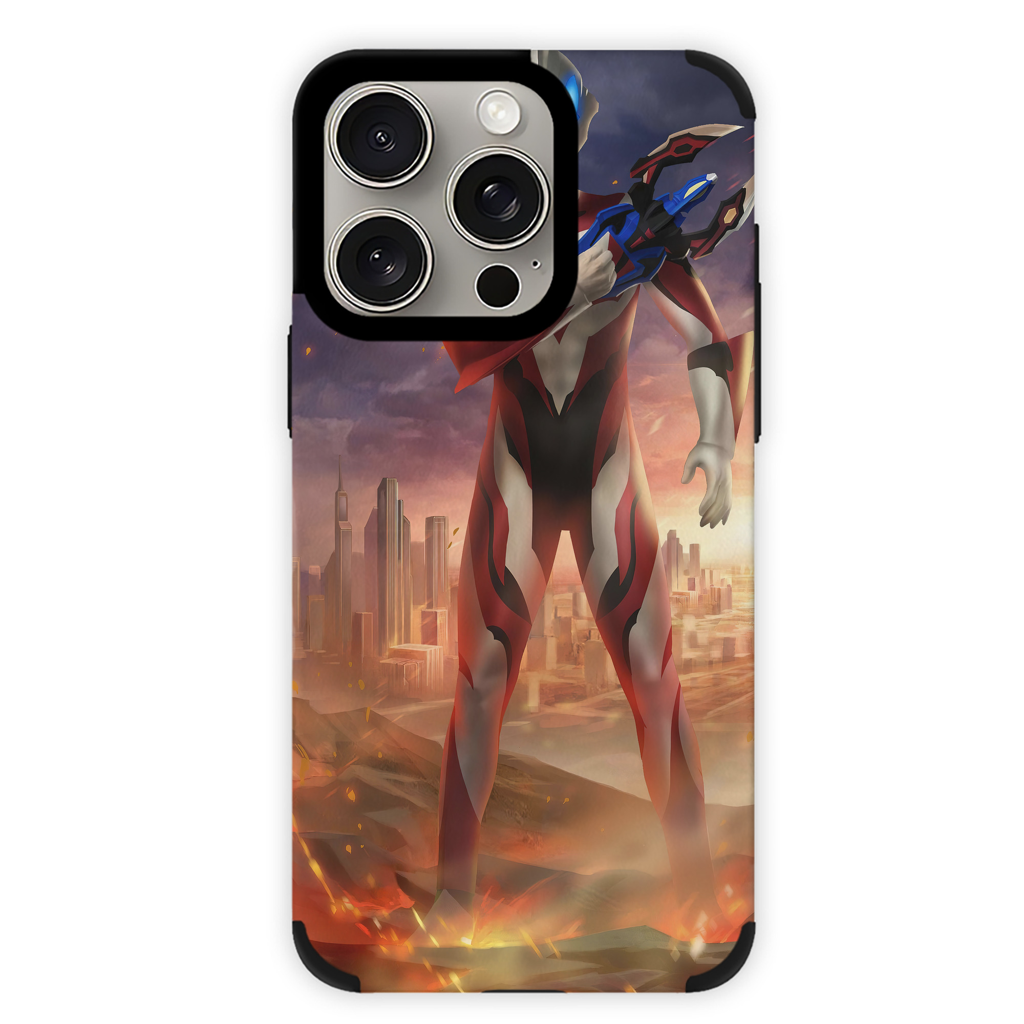 （画像用） ウルトラマン Ultraman 【iPhone15ProMax対応】 PUレザー スマホケース 耐衝撃＆黄変防止