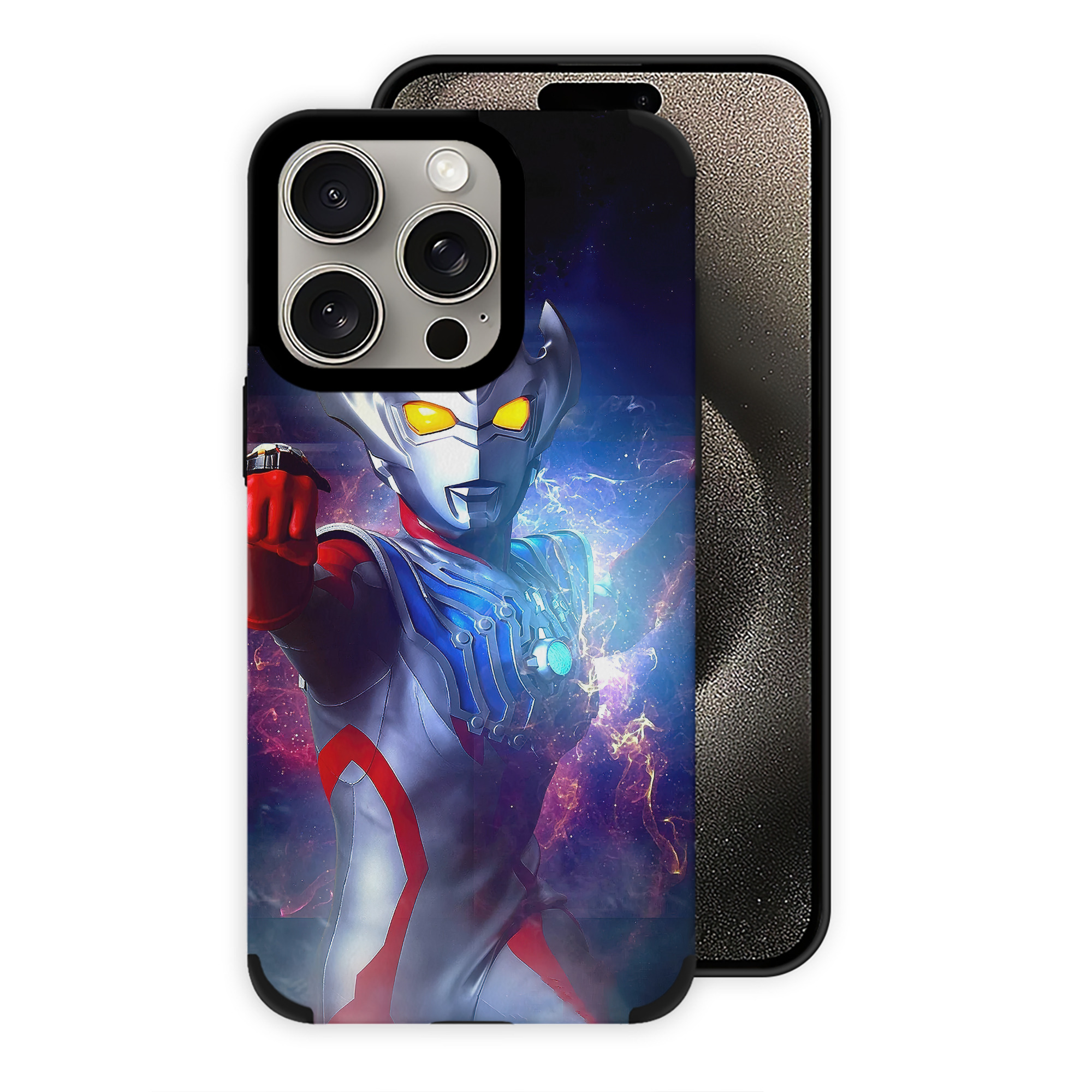 （画像用） ウルトラマン Ultraman 【iPhone15ProMax対応】 PUレザー スマホケース 耐衝撃＆黄変防止