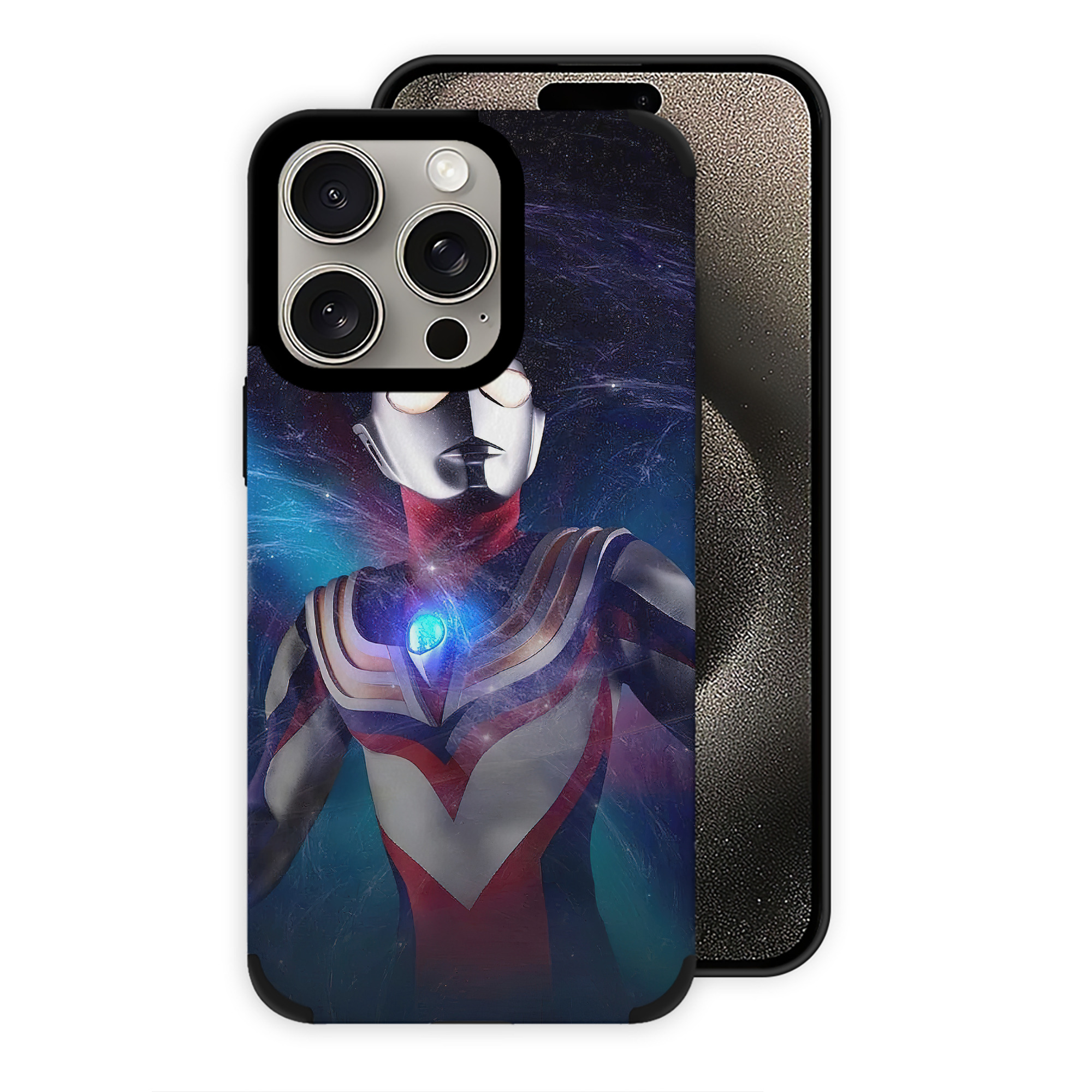 （画像用） ウルトラマン Ultraman 【iPhone15ProMax対応】 PUレザー スマホケース 耐衝撃＆黄変防止