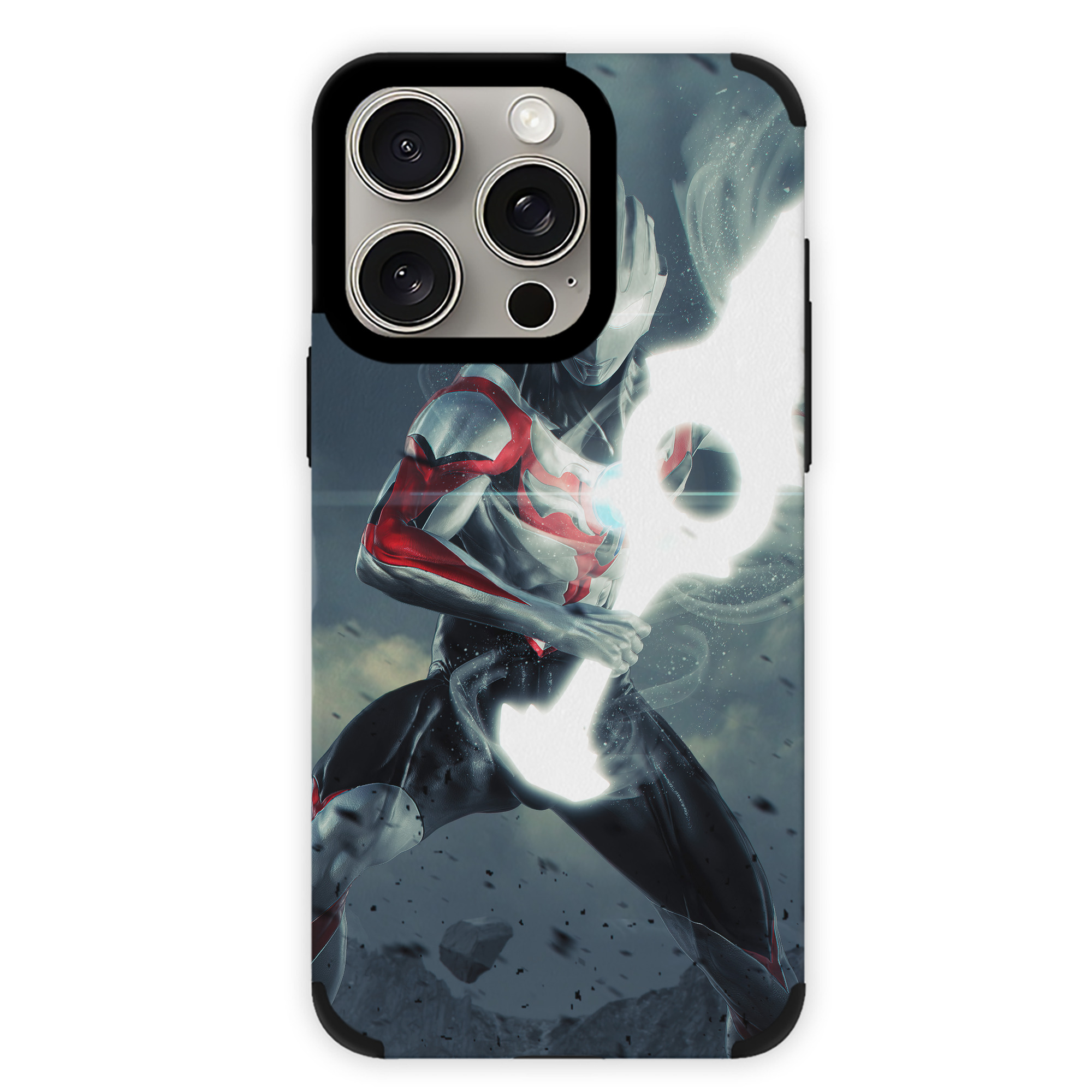 （画像用） ウルトラマン Ultraman 【iPhone15ProMax対応】 PUレザー スマホケース 耐衝撃＆黄変防止