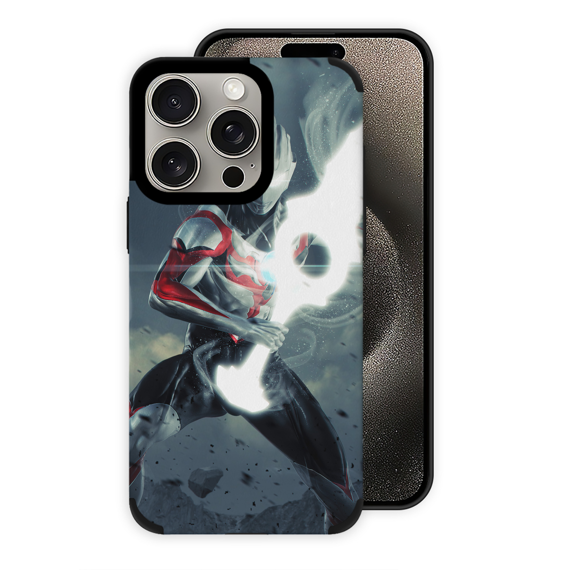 （画像用） ウルトラマン Ultraman 【iPhone15ProMax対応】 PUレザー スマホケース 耐衝撃＆黄変防止