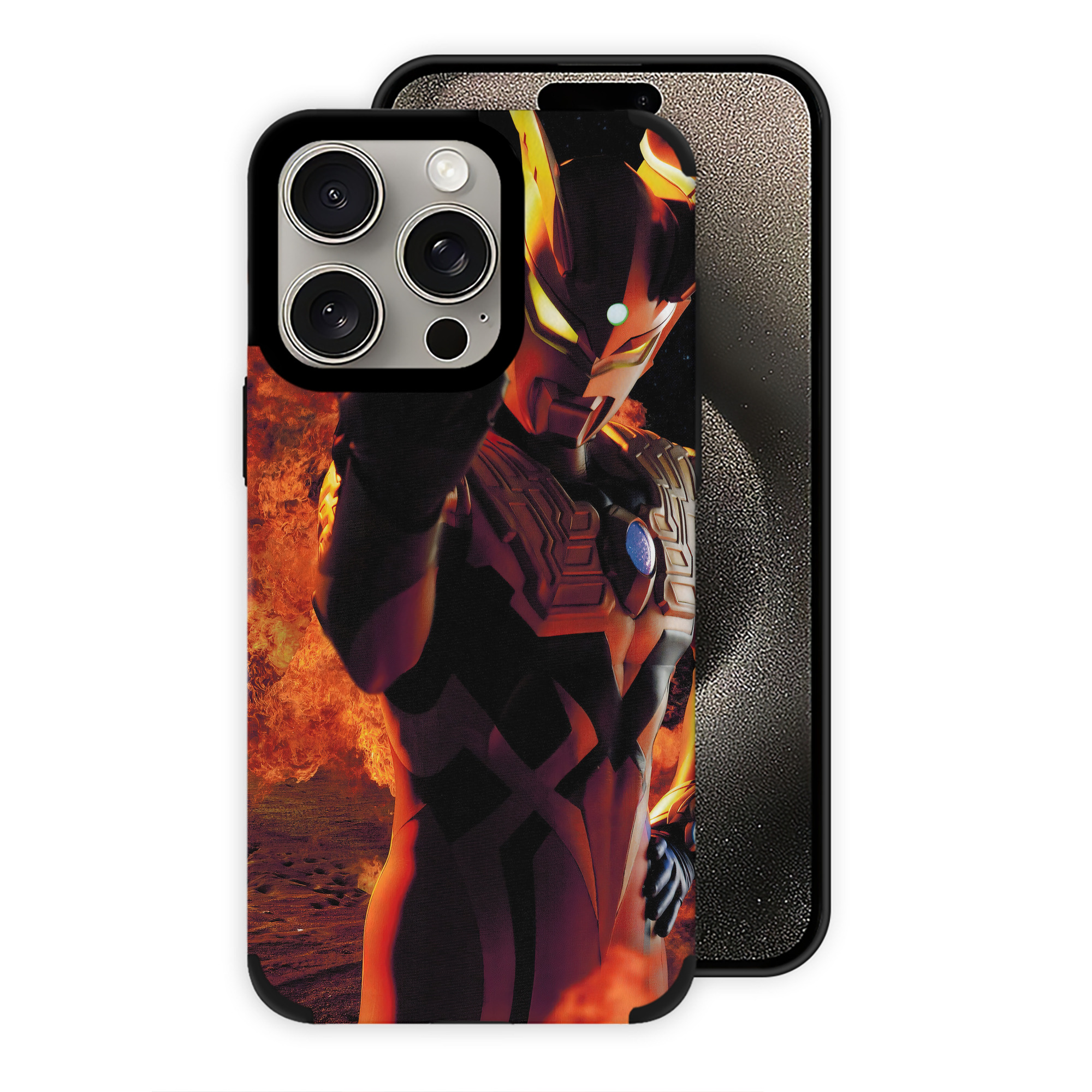 （画像用） ウルトラマン Ultraman 【iPhone15ProMax対応】 PUレザー スマホケース 耐衝撃＆黄変防止
