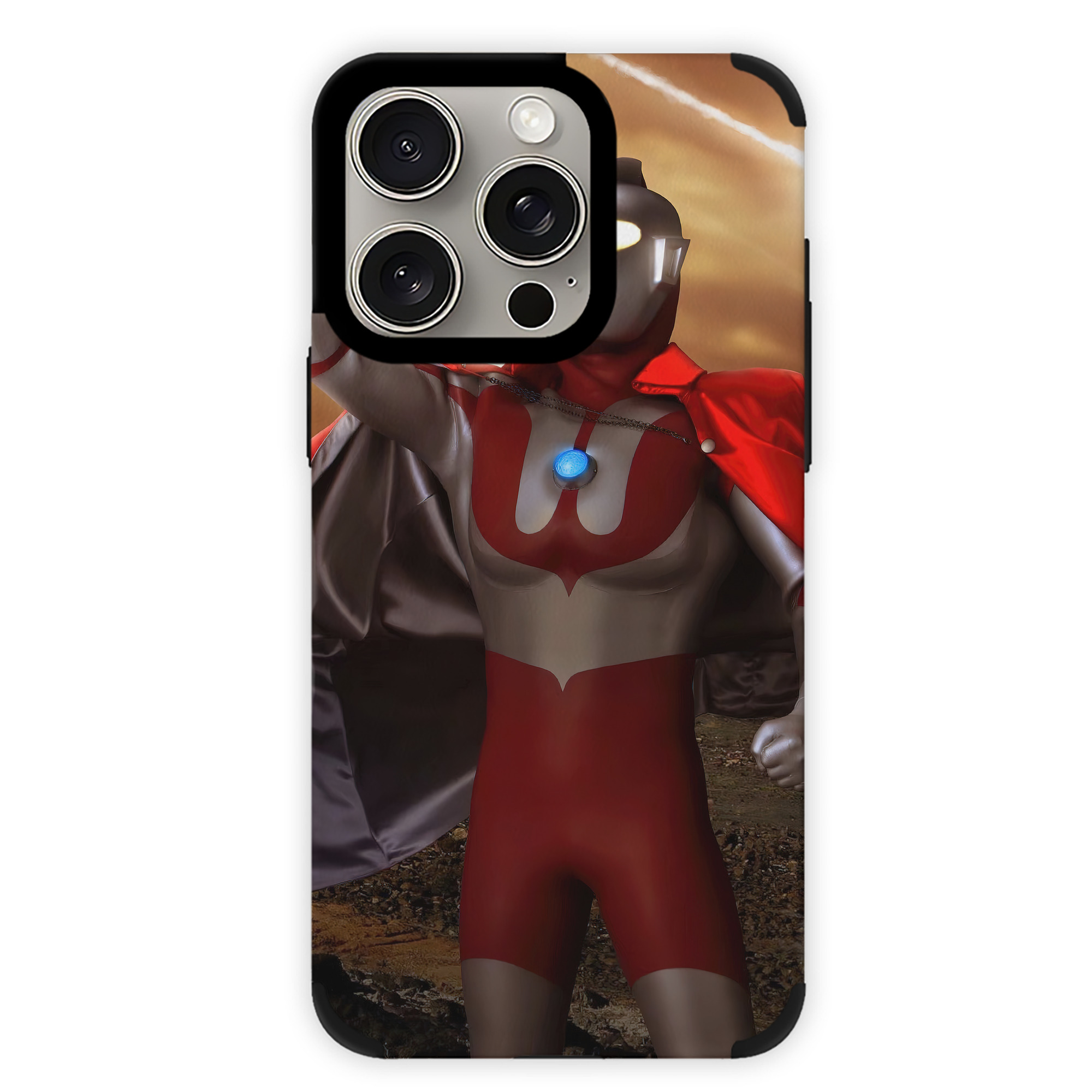（画像用） ウルトラマン Ultraman 【iPhone15ProMax対応】 PUレザー スマホケース 耐衝撃＆黄変防止