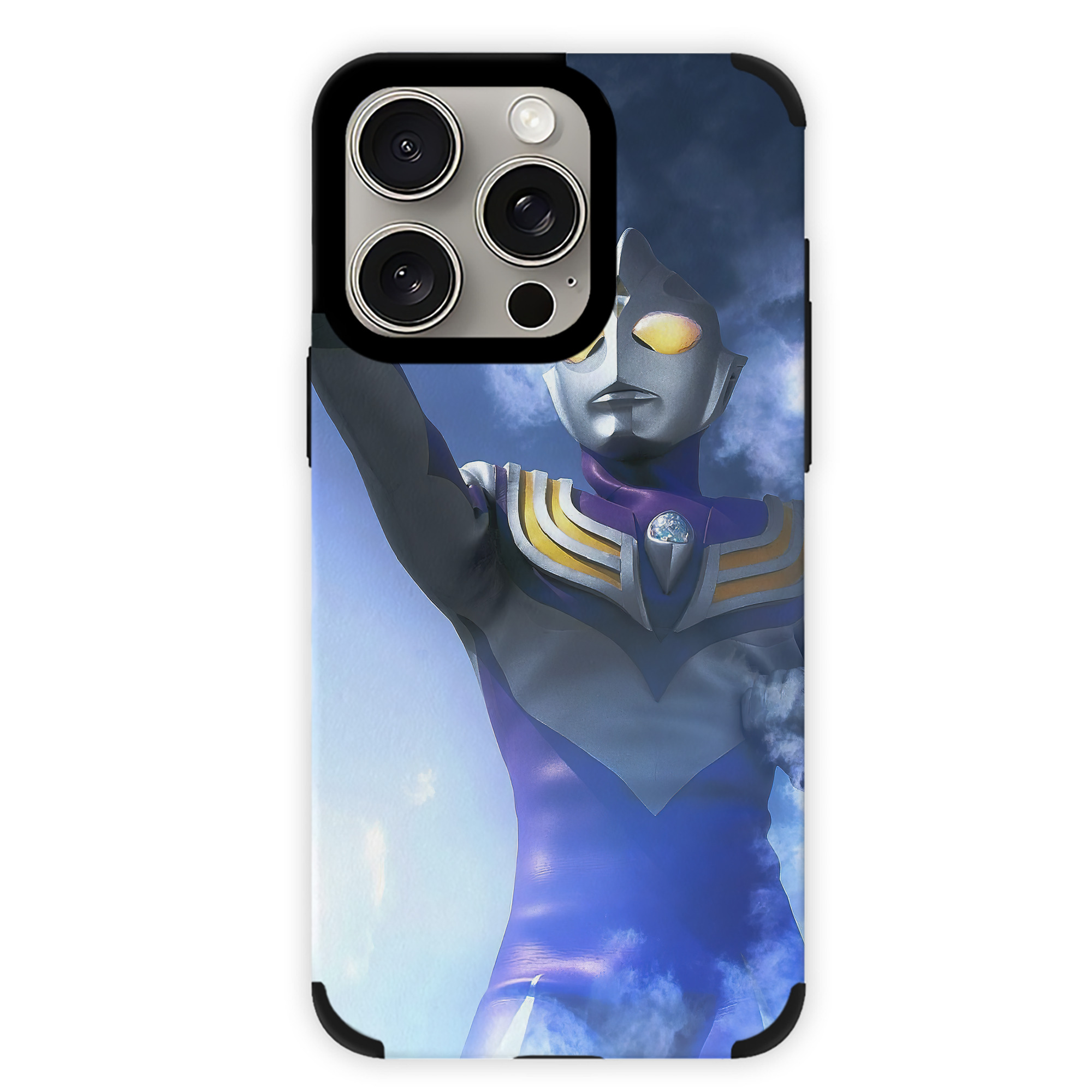 （画像用） ウルトラマン Ultraman 【iPhone15ProMax対応】 PUレザー スマホケース 耐衝撃＆黄変防止