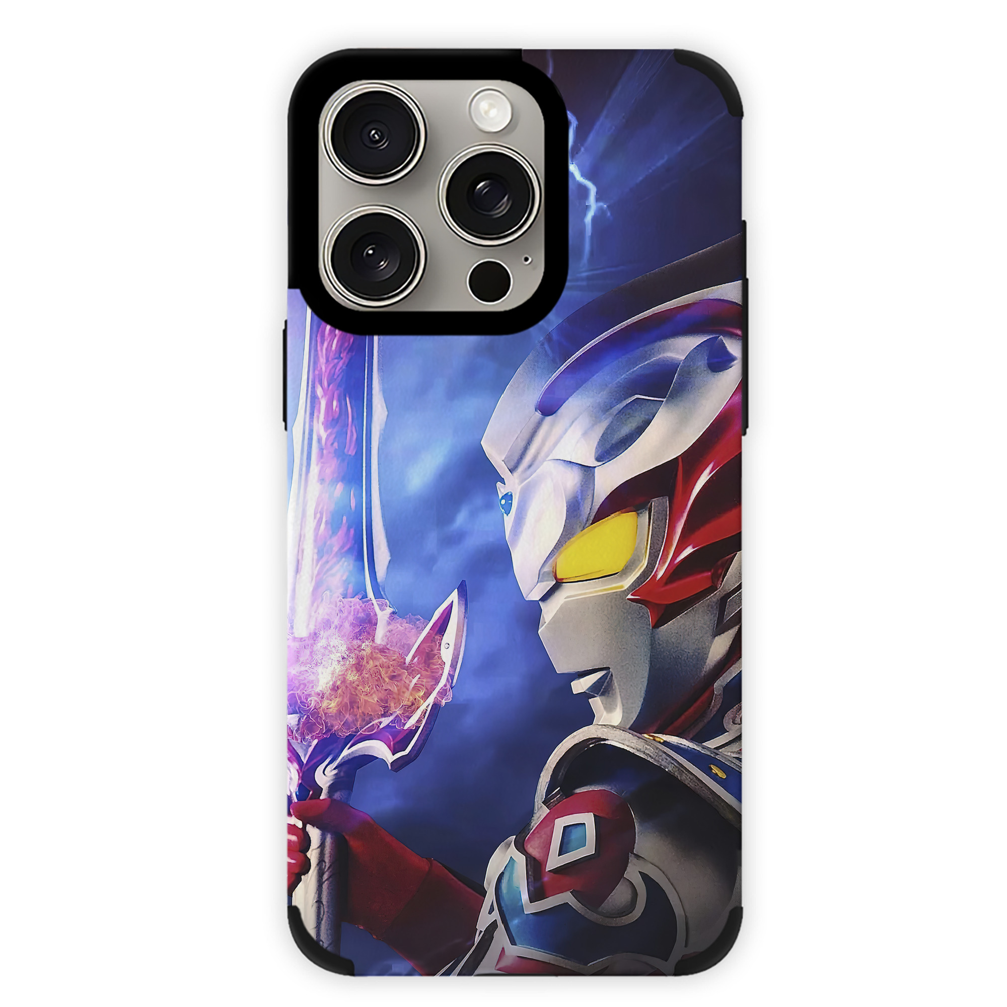 （画像用） ウルトラマン Ultraman 【iPhone15ProMax対応】 PUレザー スマホケース 耐衝撃＆黄変防止