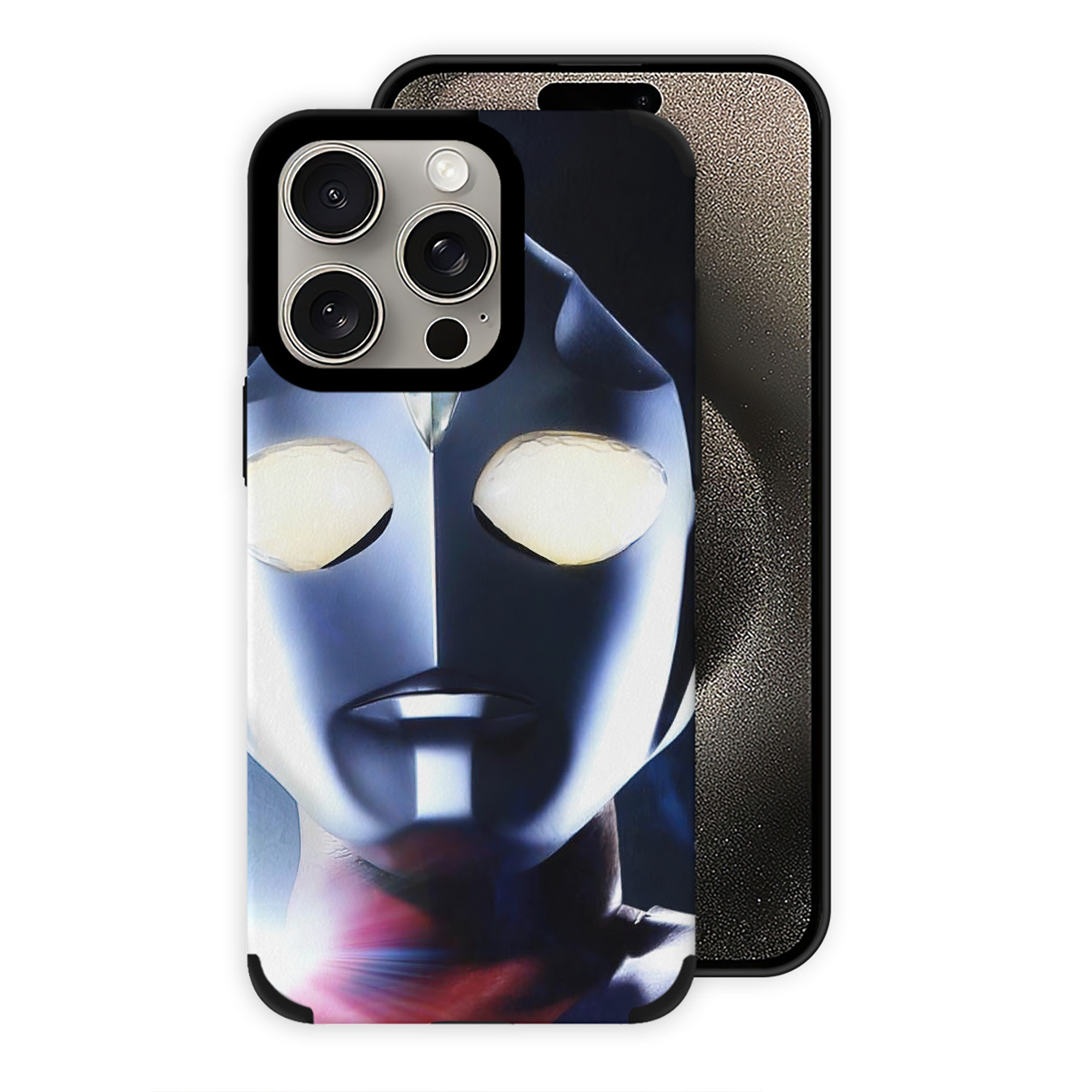 （画像用） ウルトラマン Ultraman 【iPhone15ProMax対応】 PUレザー スマホケース 耐衝撃＆黄変防止