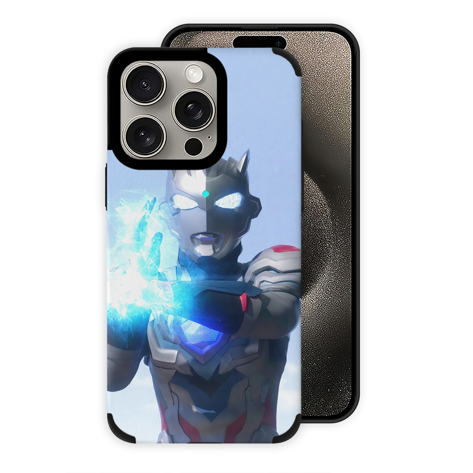 （画像用） ウルトラマン Ultraman 【iPhone15ProMax対応】 PUレザー スマホケース 耐衝撃＆黄変防止