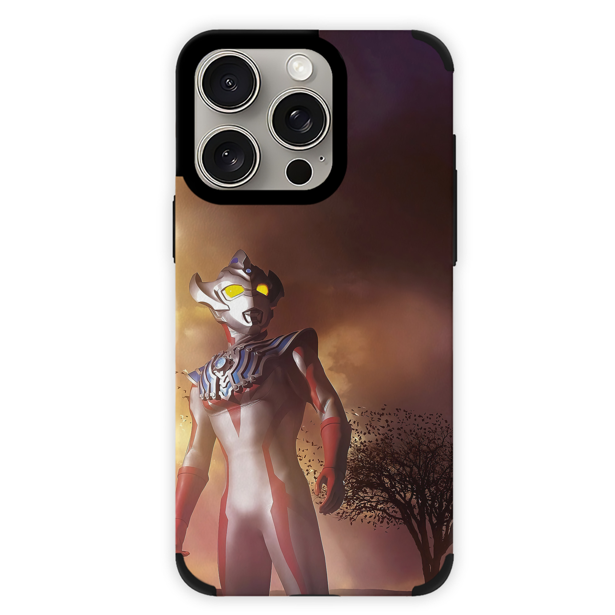 （画像用） ウルトラマン Ultraman 【iPhone15ProMax対応】 PUレザー スマホケース 耐衝撃＆黄変防止