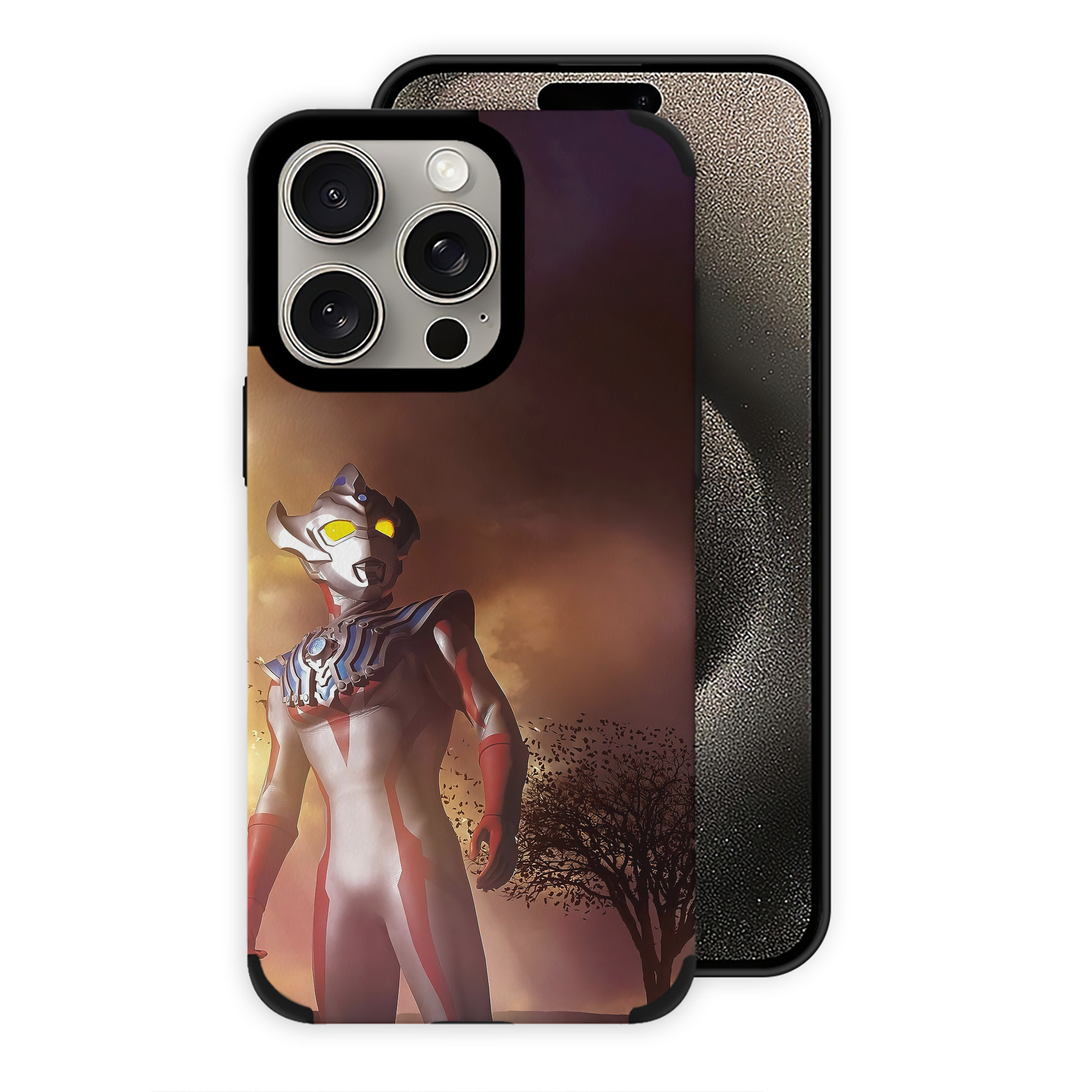 （画像用） ウルトラマン Ultraman 【iPhone15ProMax対応】 PUレザー スマホケース 耐衝撃＆黄変防止