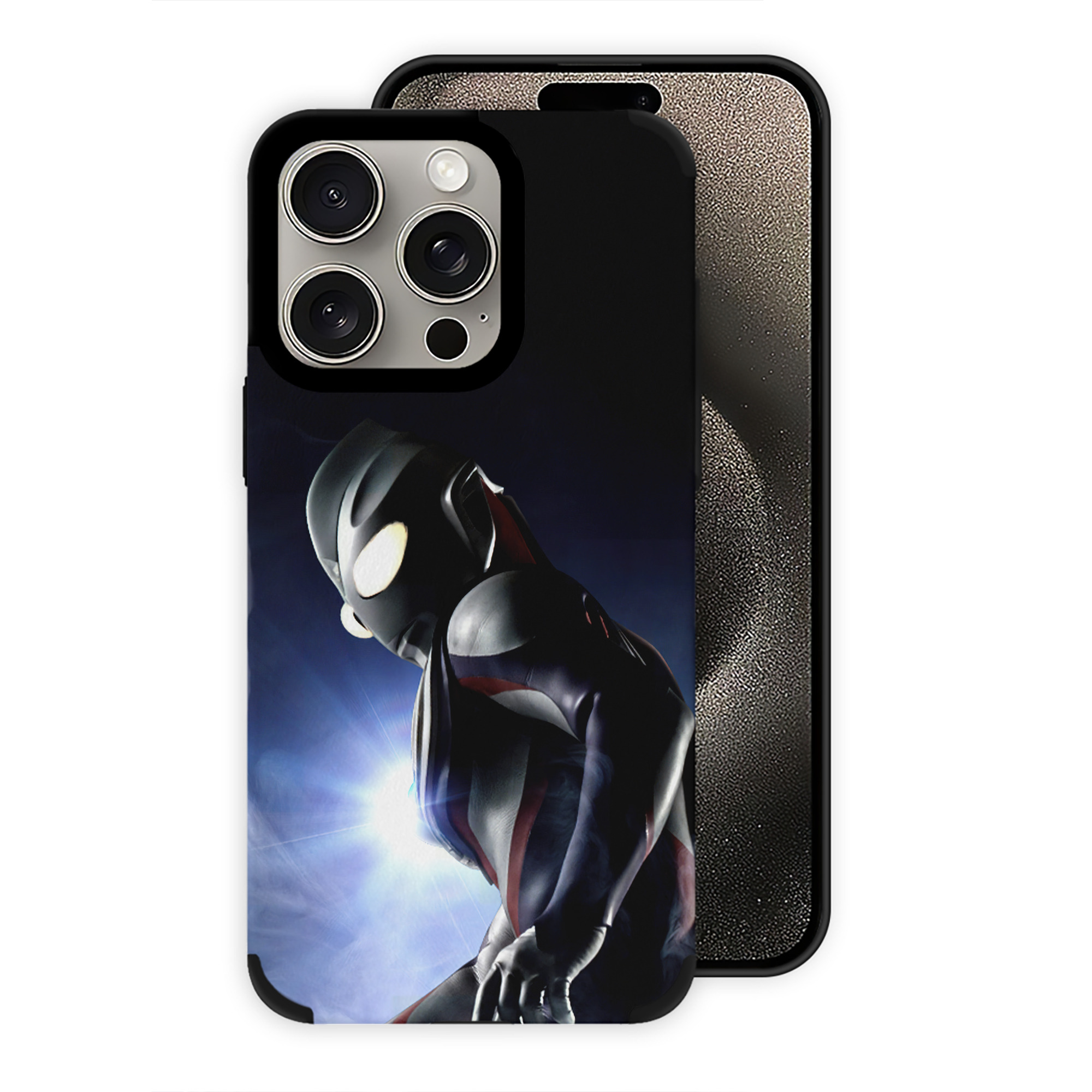 （画像用） ウルトラマン Ultraman 【iPhone15ProMax対応】 PUレザー スマホケース 耐衝撃＆黄変防止
