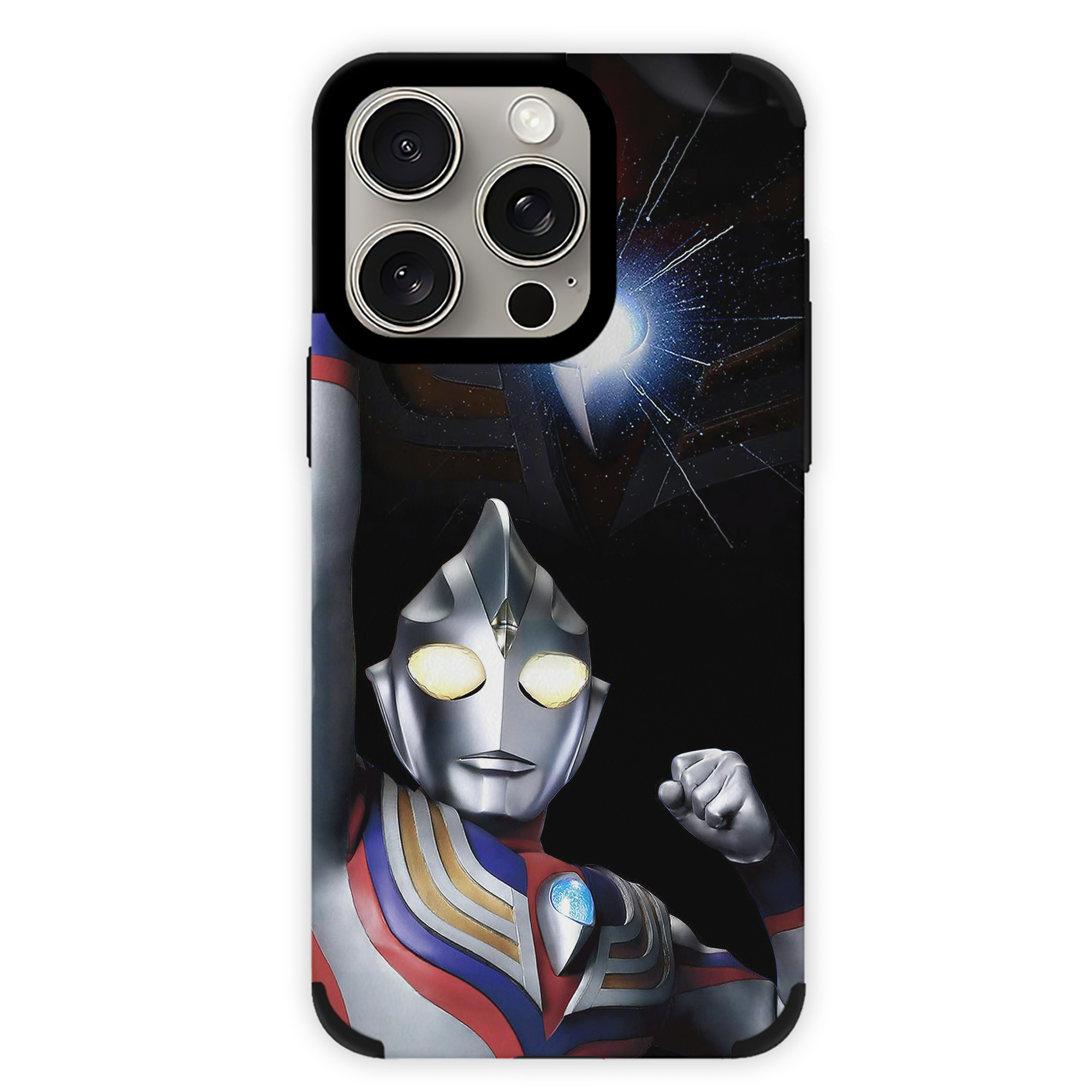 （画像用） ウルトラマン Ultraman 【iPhone15ProMax対応】 PUレザー スマホケース 耐衝撃＆黄変防止