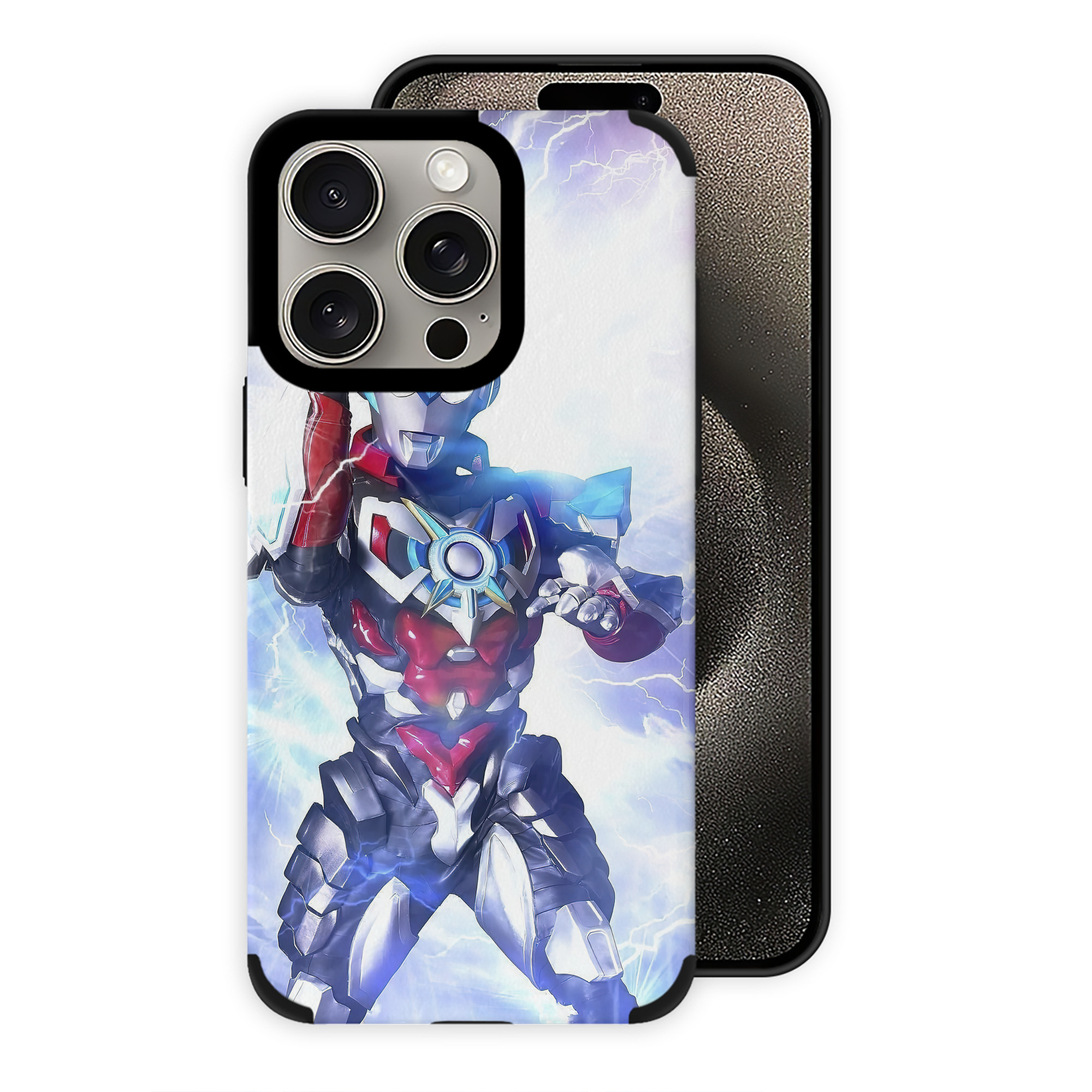 （画像用） ウルトラマン Ultraman 【iPhone15ProMax対応】 PUレザー スマホケース 耐衝撃＆黄変防止