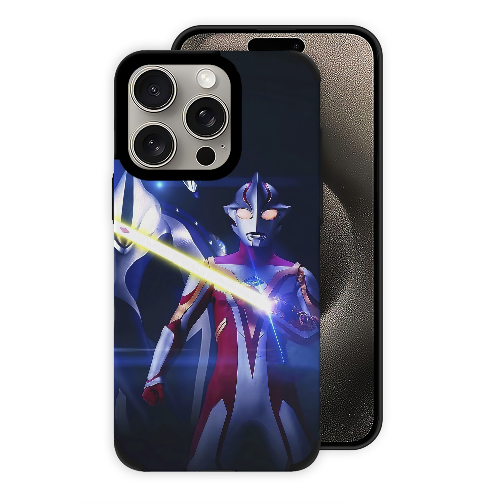（画像用） ウルトラマン Ultraman 【iPhone15ProMax対応】 PUレザー スマホケース 耐衝撃＆黄変防止