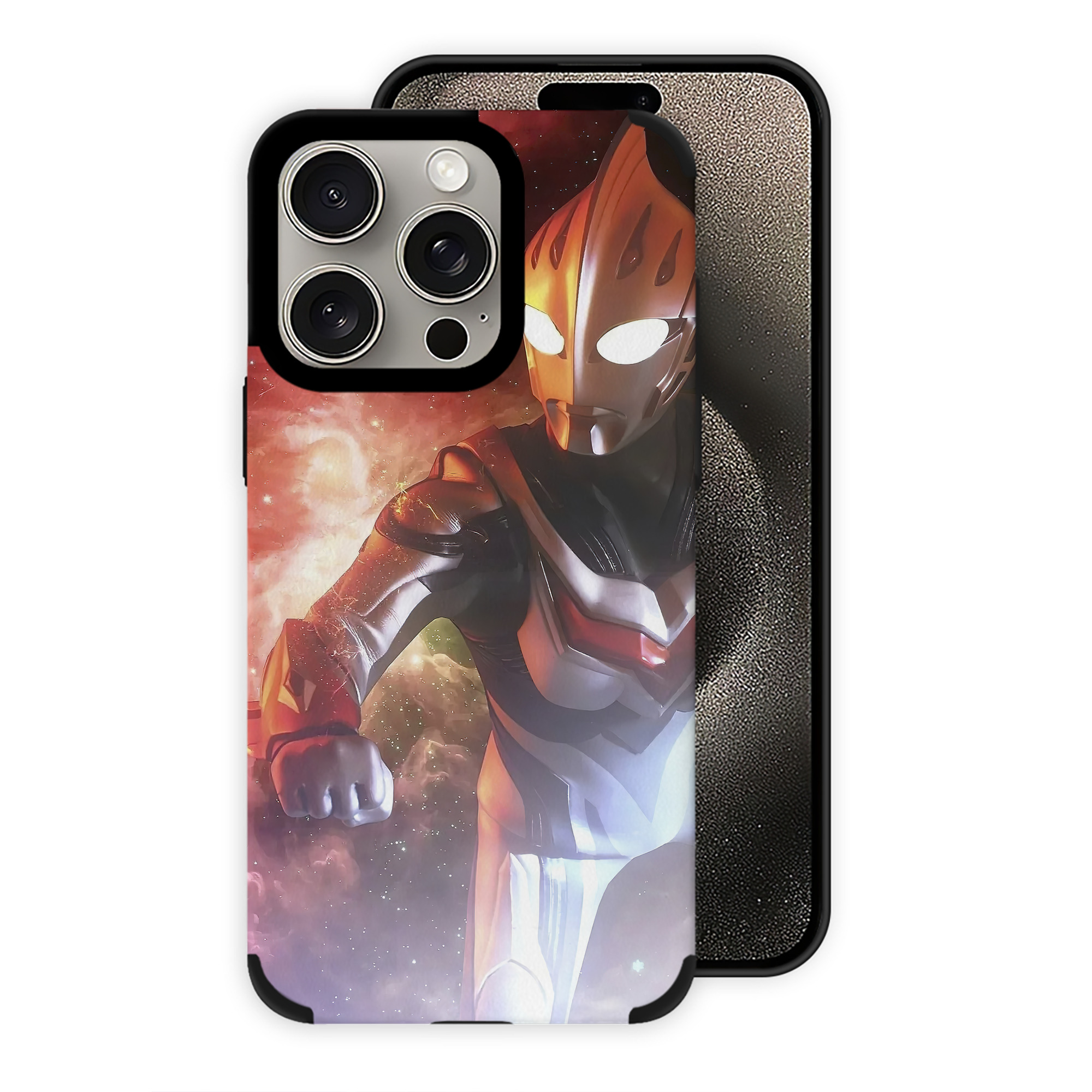 （画像用） ウルトラマン Ultraman 【iPhone15ProMax対応】 PUレザー スマホケース 耐衝撃＆黄変防止