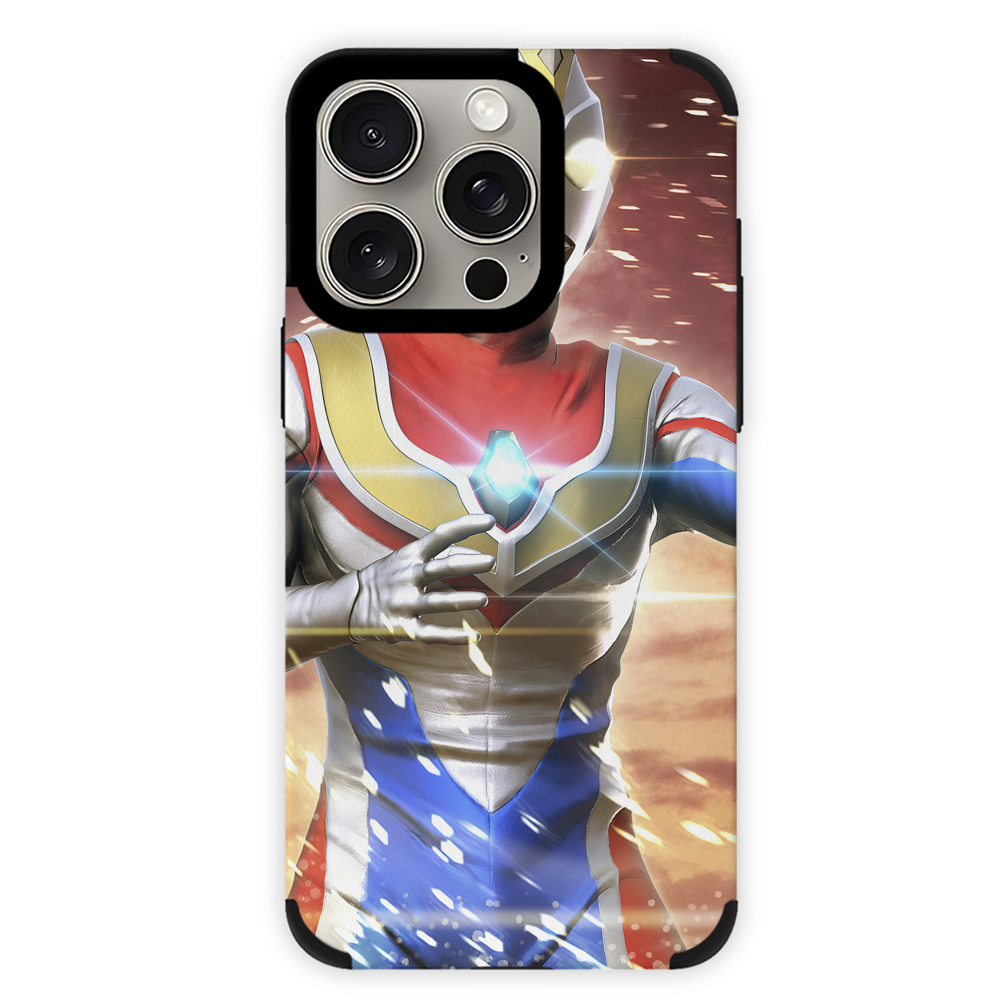 （画像用） ウルトラマン Ultraman 【iPhone15ProMax対応】 PUレザー スマホケース 耐衝撃＆黄変防止