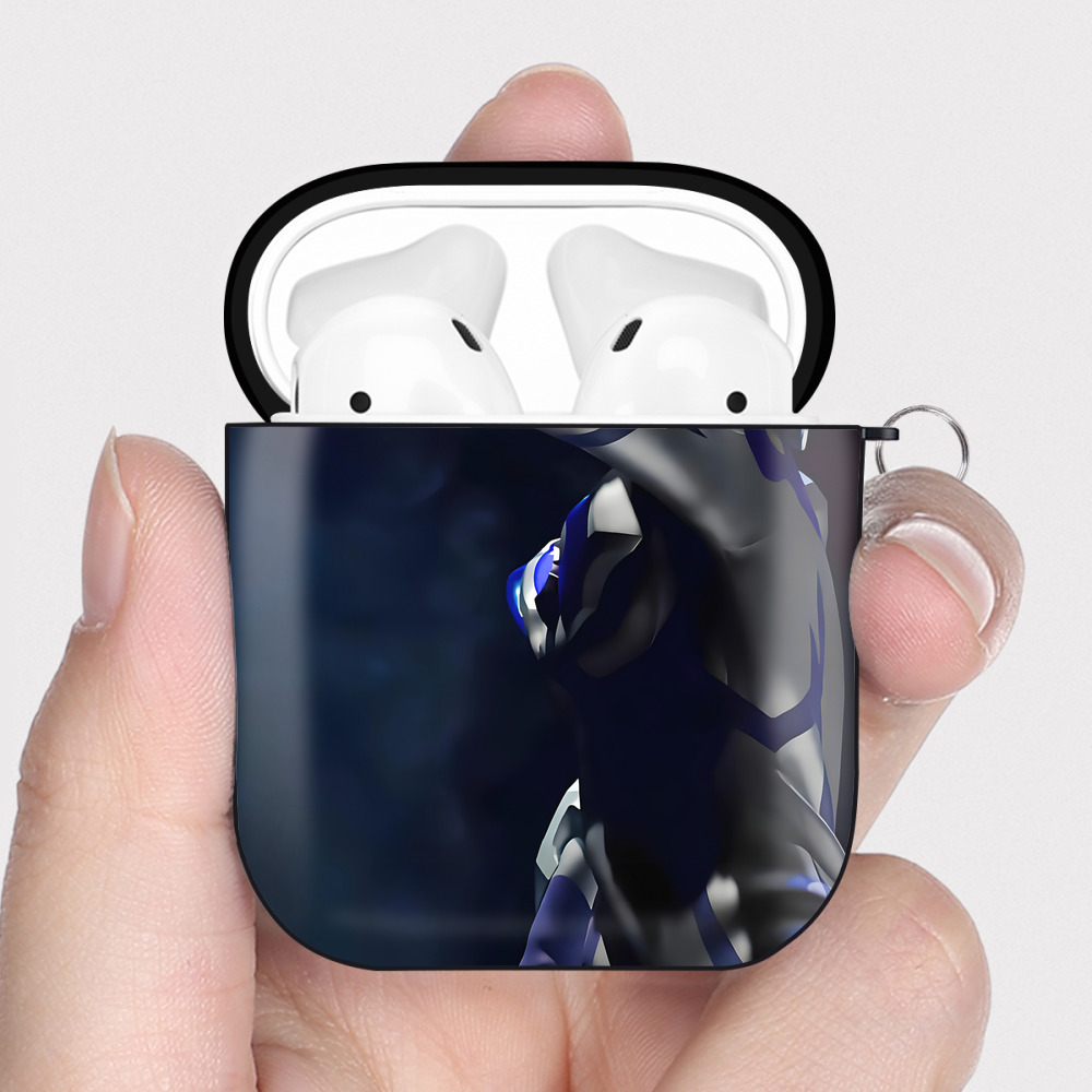 （画像用） ウルトラマン Ultraman AirPods 第2世代保護ケース ハードシェル ブラック 耐衝撃・防指紋・カラビナ付き