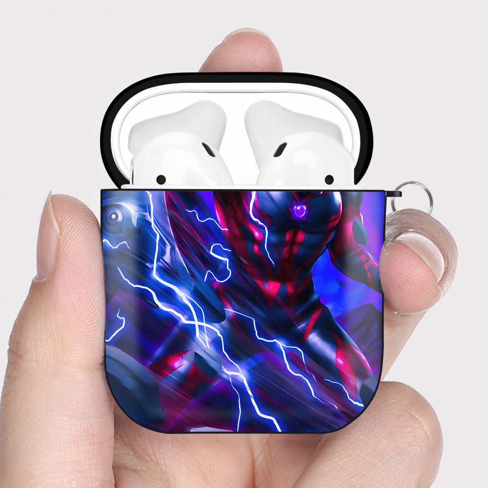 （画像用） ウルトラマン Ultraman AirPods 第2世代保護ケース ハードシェル ブラック 耐衝撃・防指紋・カラビナ付き