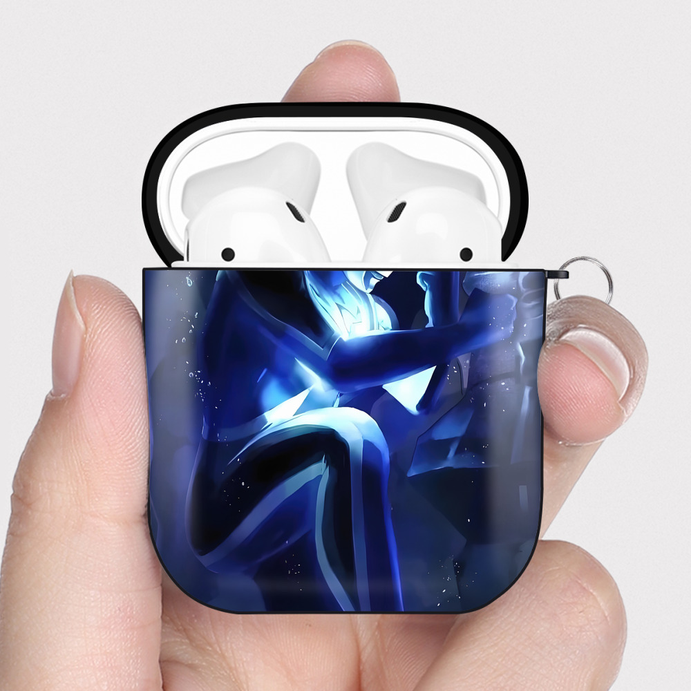 （画像用） ウルトラマン Ultraman AirPods 第2世代保護ケース ハードシェル ブラック 耐衝撃・防指紋・カラビナ付き