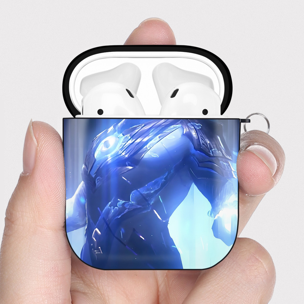 （画像用） ウルトラマン Ultraman AirPods 第2世代保護ケース ハードシェル ブラック 耐衝撃・防指紋・カラビナ付き