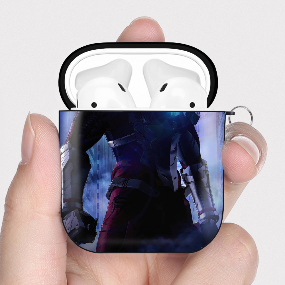（画像用） ウルトラマン Ultraman AirPods 第2世代保護ケース ハードシェル ブラック 耐衝撃・防指紋・カラビナ付き
