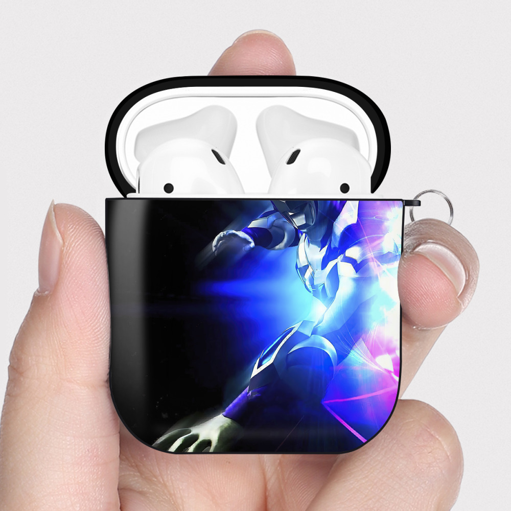 （画像用） ウルトラマン Ultraman AirPods 第2世代保護ケース ハードシェル ブラック 耐衝撃・防指紋・カラビナ付き
