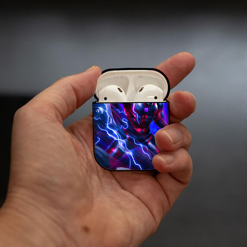 ウルトラマン Ultraman AirPods 第2世代保護ケース ハードシェル ブラック 耐衝撃・防指紋・カラビナ付き