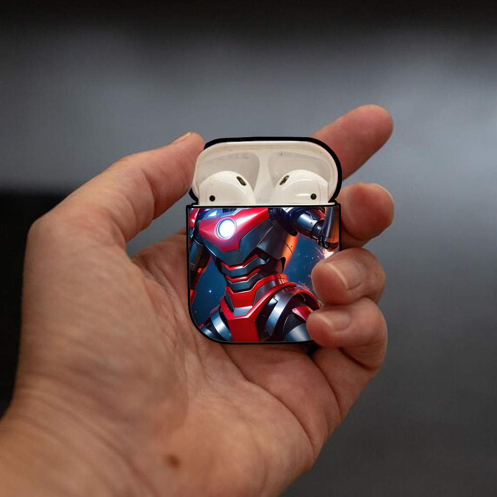 ウルトラマン Ultraman AirPods 第2世代保護ケース ハードシェル ブラック 耐衝撃・防指紋・カラビナ付き