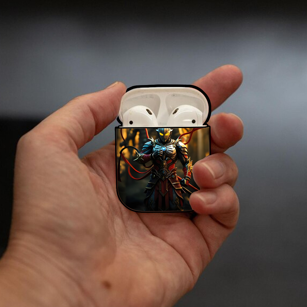 ウルトラマン Ultraman AirPods 第2世代保護ケース ハードシェル ブラック 耐衝撃・防指紋・カラビナ付き