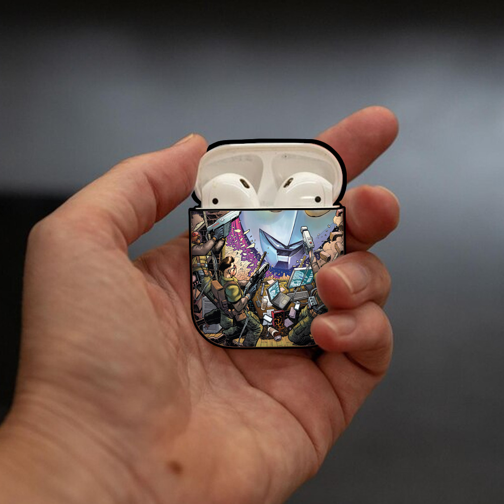 ウルトラマン Ultraman AirPods 第2世代保護ケース ハードシェル ブラック 耐衝撃・防指紋・カラビナ付き