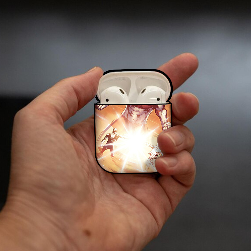 ウルトラマン Ultraman AirPods 第2世代保護ケース ハードシェル ブラック 耐衝撃・防指紋・カラビナ付き