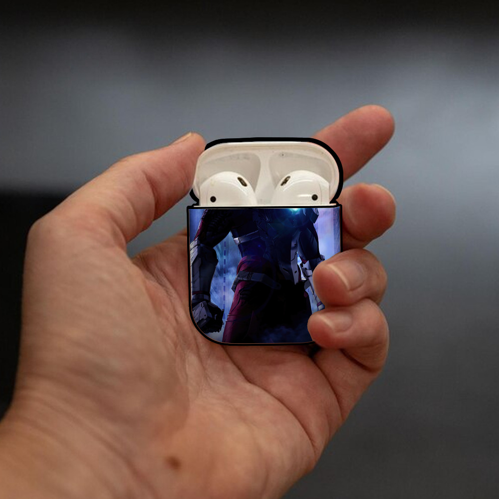 ウルトラマン Ultraman AirPods 第2世代保護ケース ハードシェル ブラック 耐衝撃・防指紋・カラビナ付き
