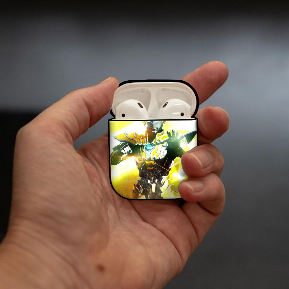 ウルトラマン Ultraman AirPods 第2世代保護ケース ハードシェル ブラック 耐衝撃・防指紋・カラビナ付き