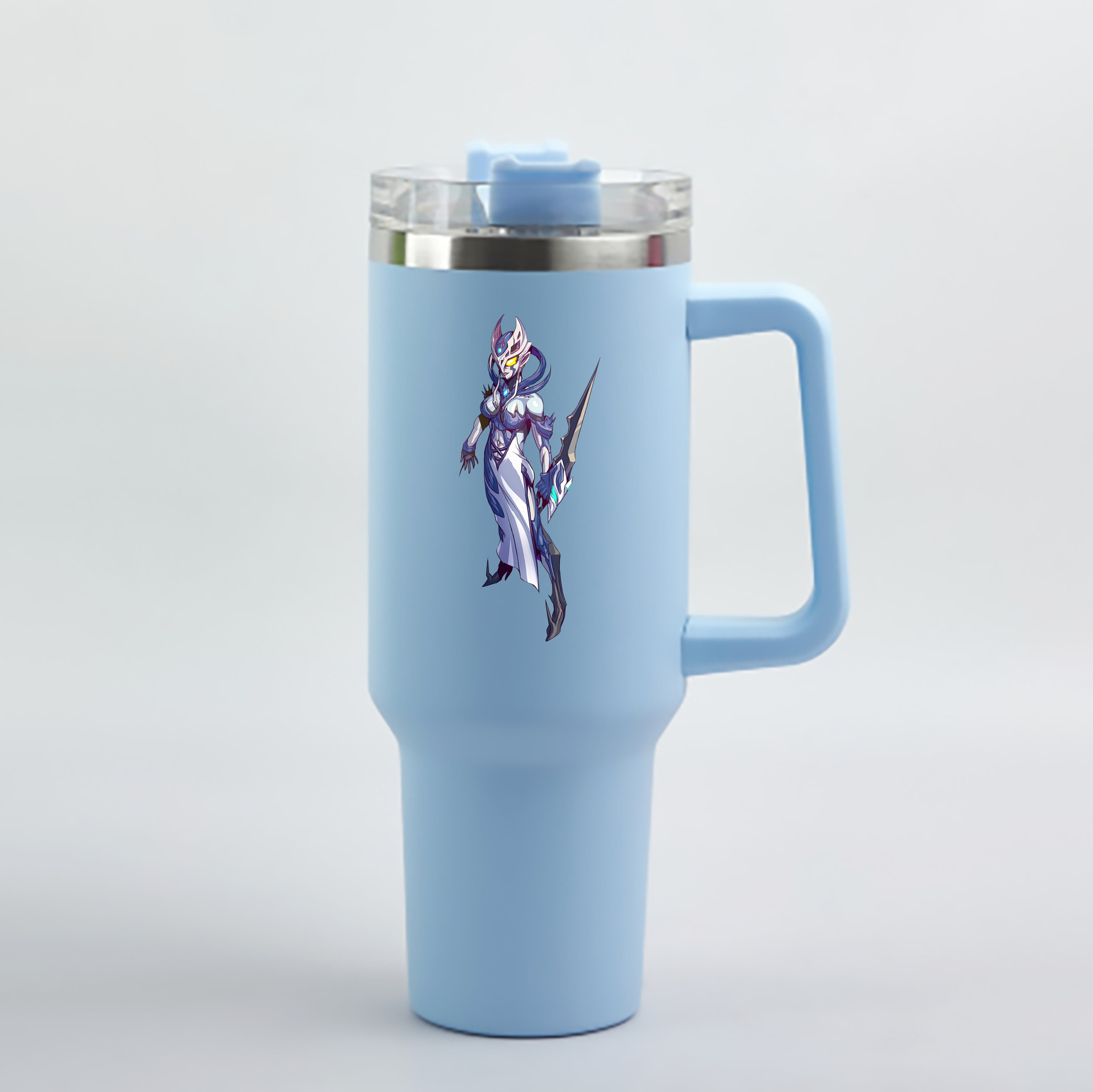 （画像用） ウルトラマン Ultraman 1200mL車用タンブラー - クリスタルステッカー（プラスチックストロー付き）