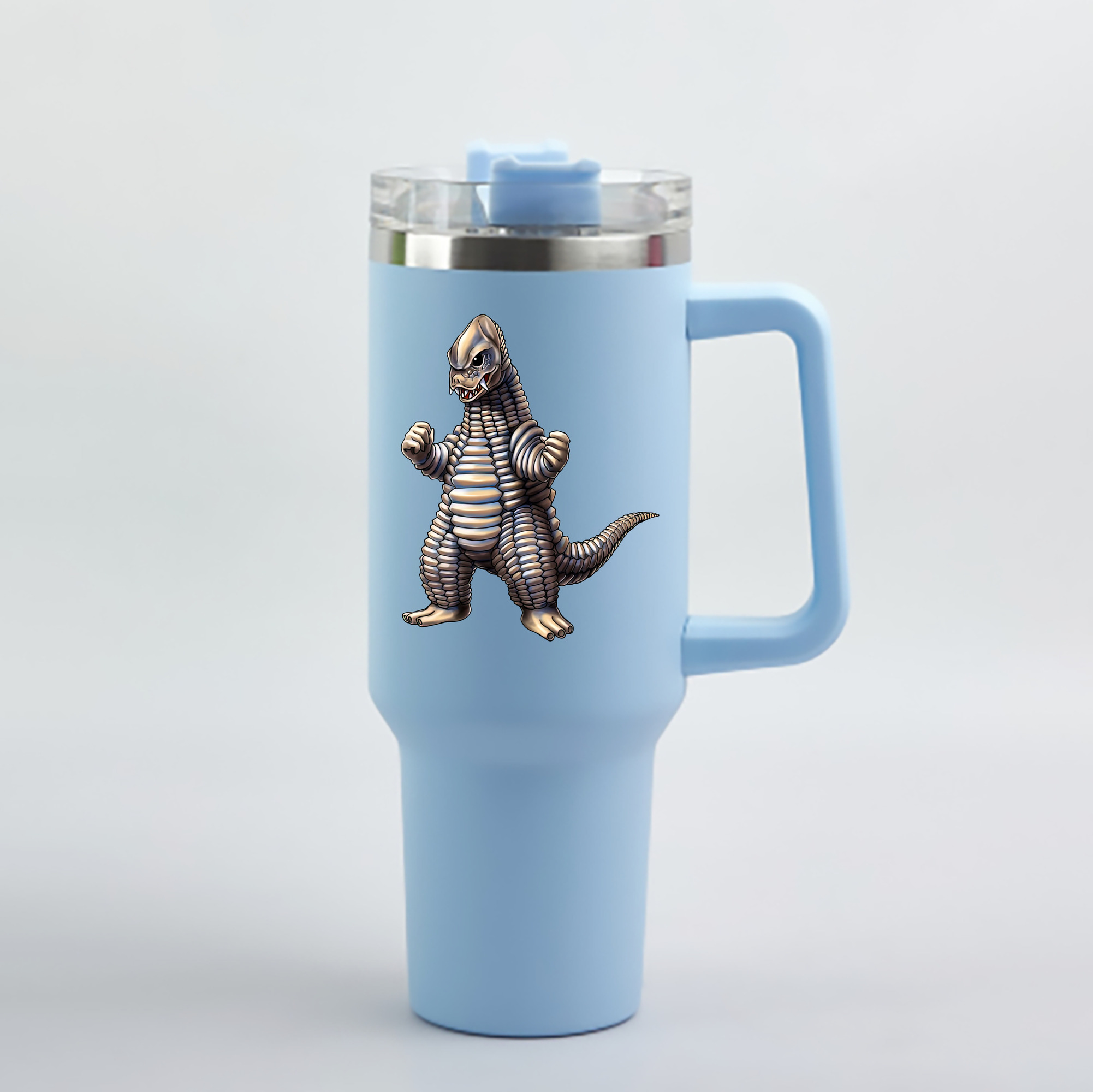 （画像用） ウルトラマン Ultraman 1200mL車用タンブラー - クリスタルステッカー（プラスチックストロー付き）