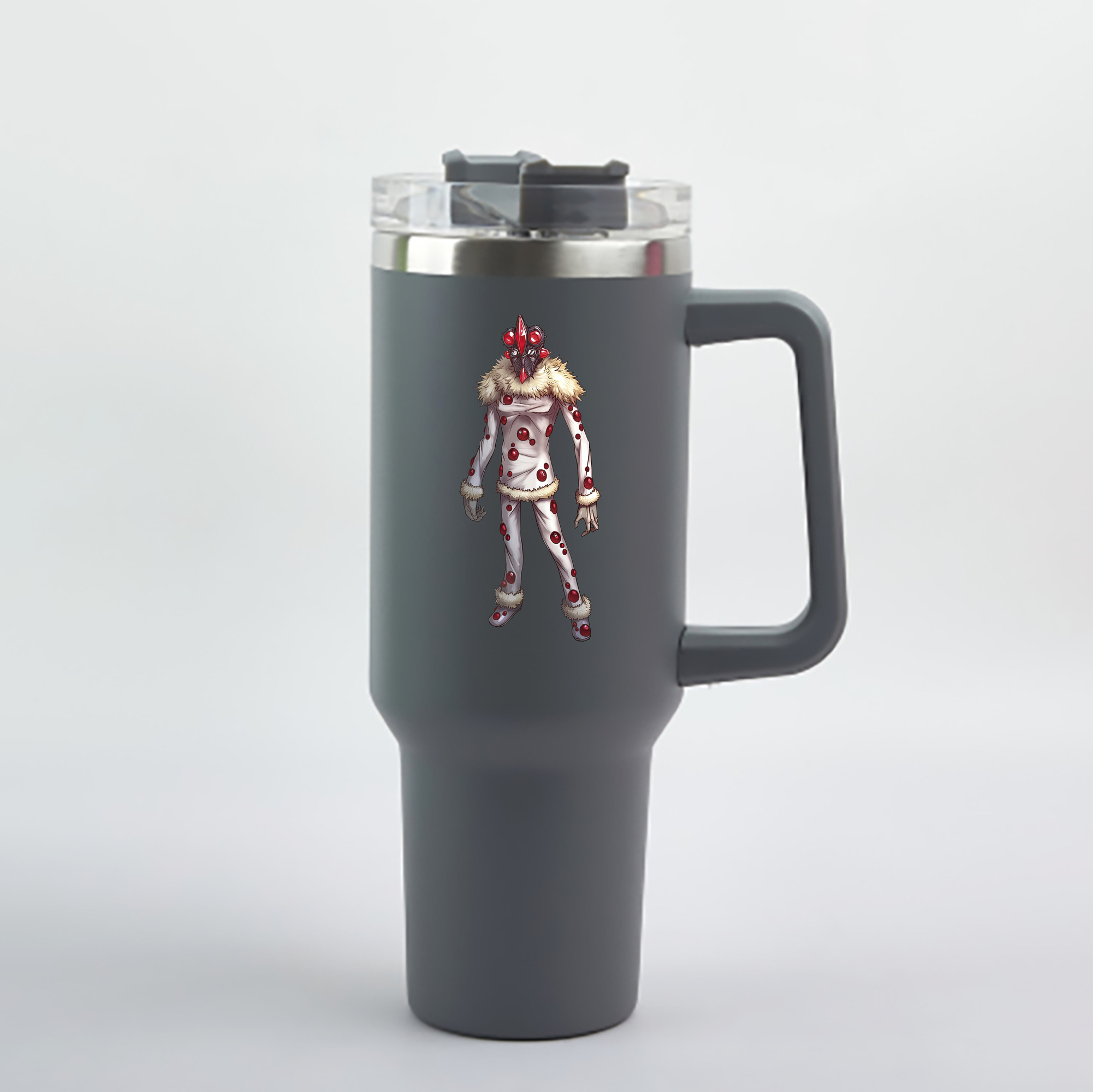 （画像用） ウルトラマン Ultraman 1200mL車用タンブラー - クリスタルステッカー（プラスチックストロー付き）