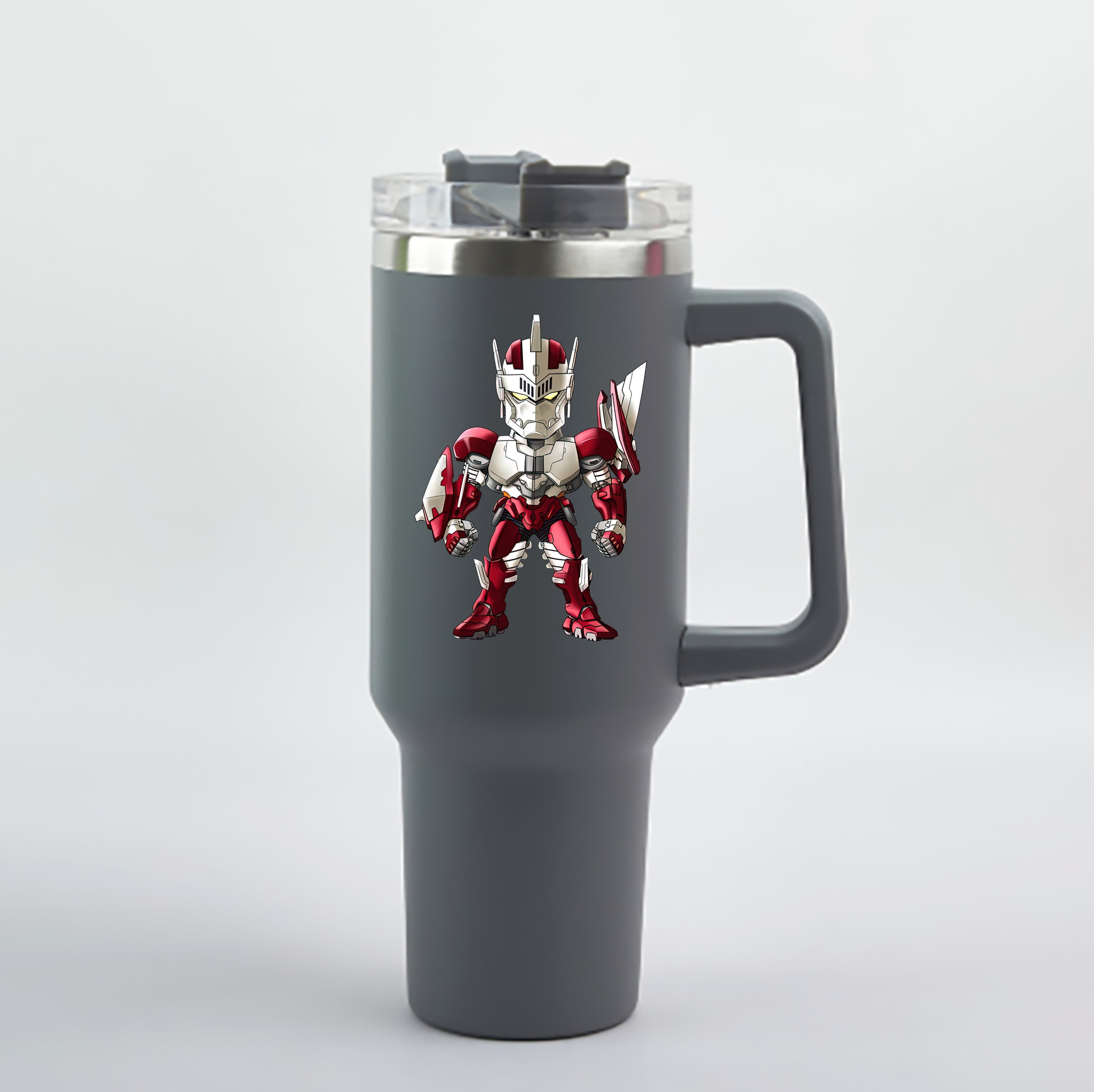 （画像用） ウルトラマン Ultraman 1200mL車用タンブラー - クリスタルステッカー（プラスチックストロー付き）