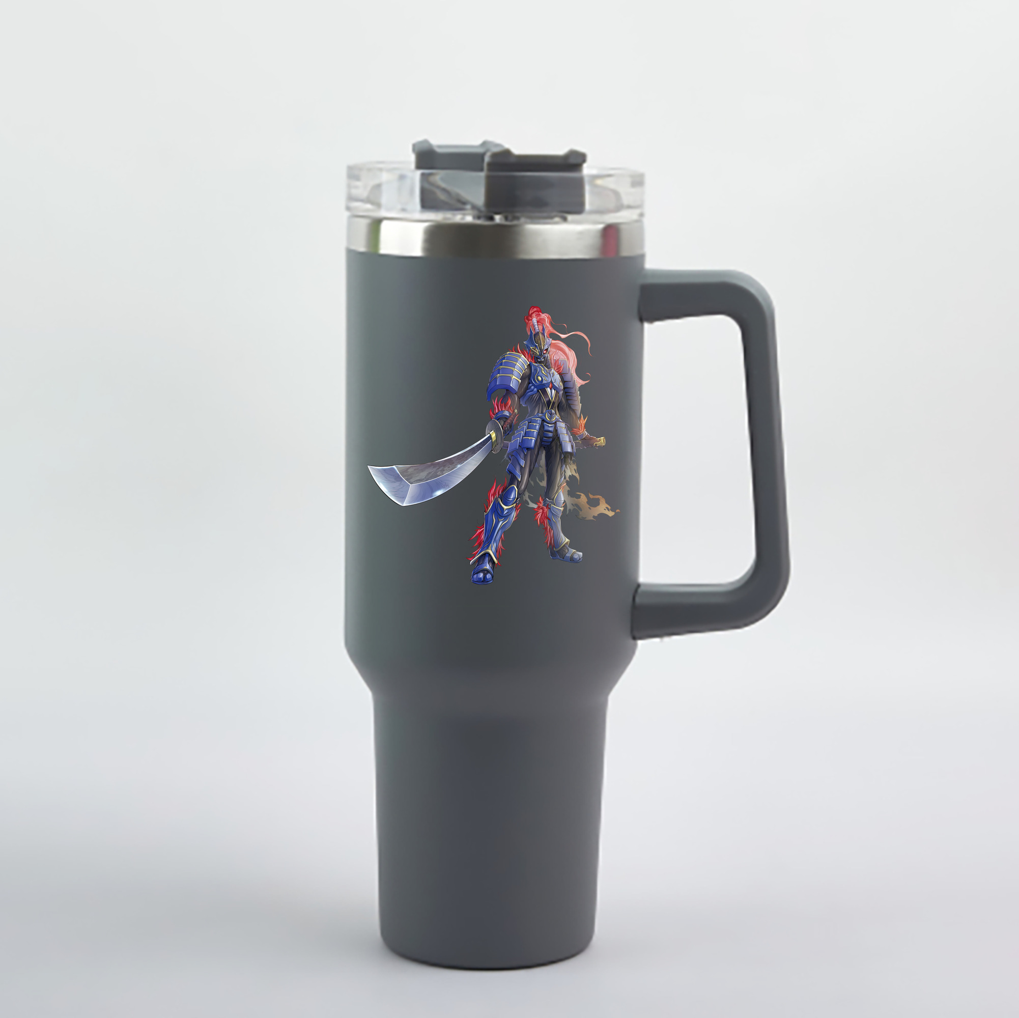 （画像用） ウルトラマン Ultraman 1200mL車用タンブラー - クリスタルステッカー（プラスチックストロー付き）
