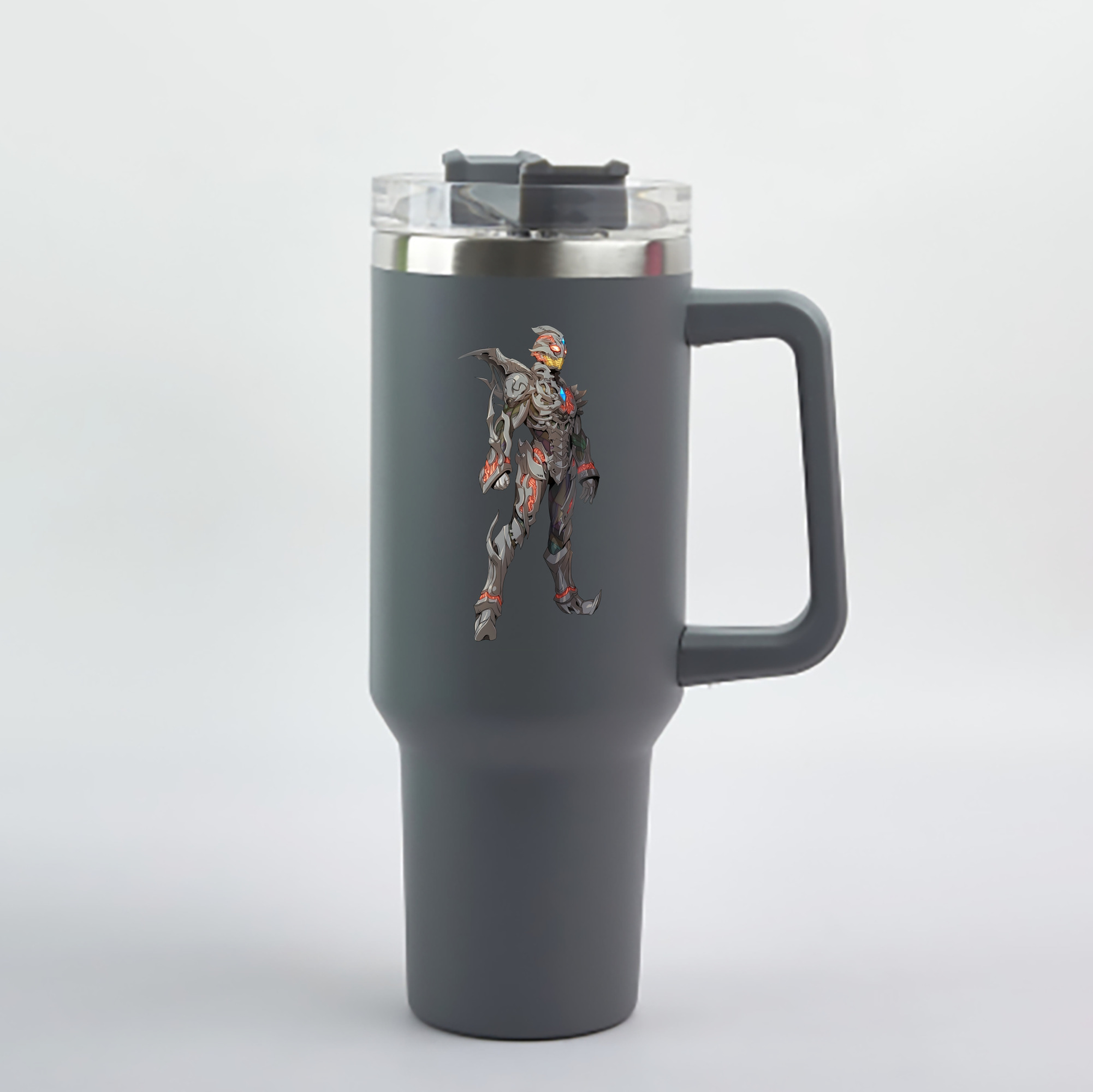 （画像用） ウルトラマン Ultraman 1200mL車用タンブラー - クリスタルステッカー（プラスチックストロー付き）