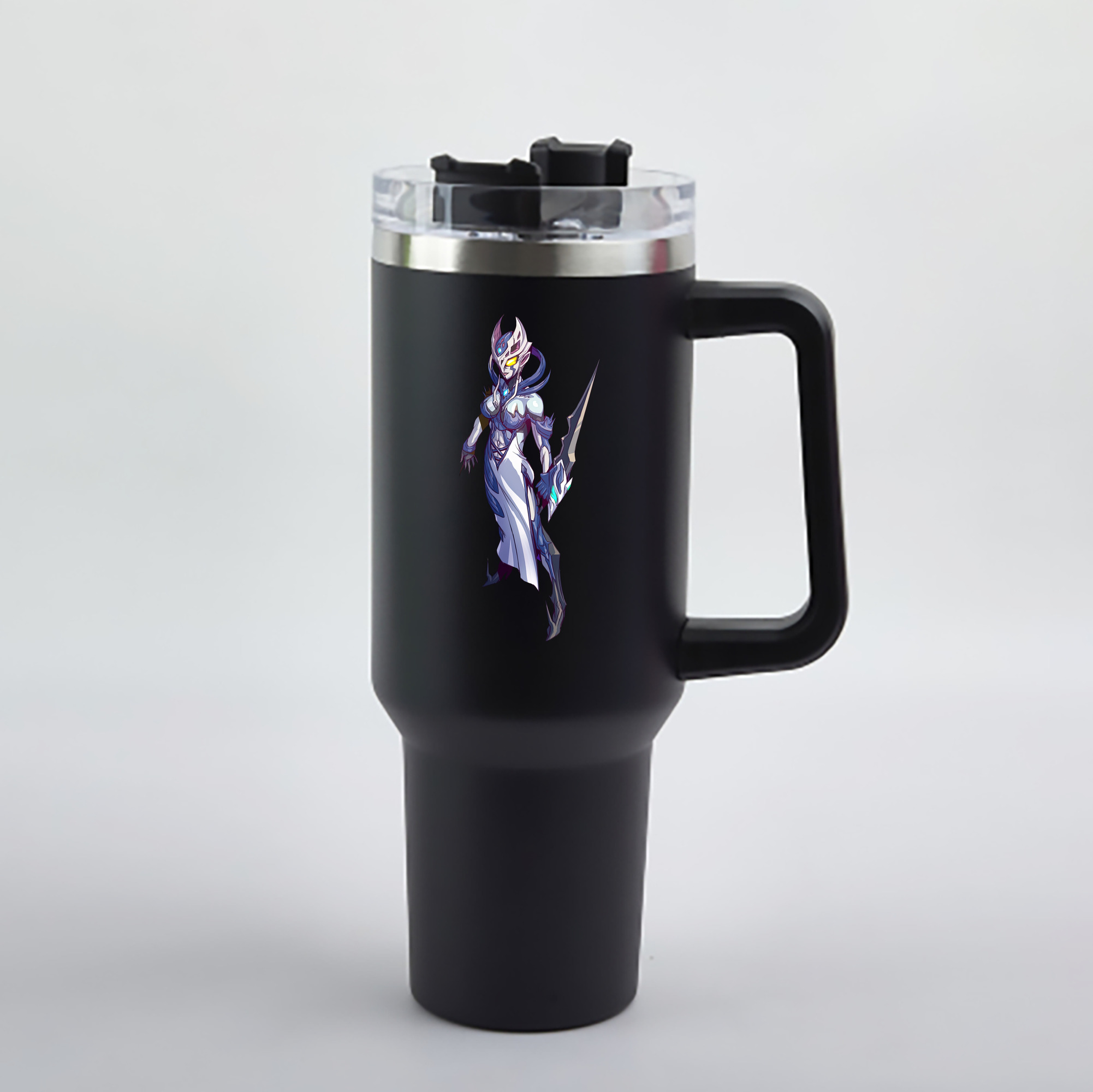 （画像用） ウルトラマン Ultraman 1200mL車用タンブラー - クリスタルステッカー（プラスチックストロー付き）