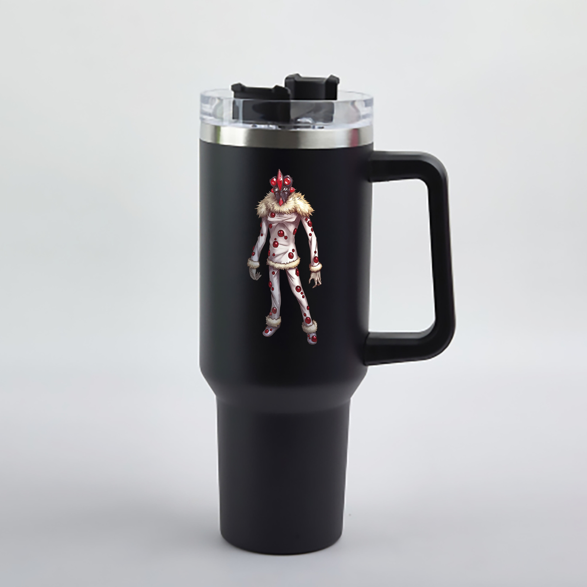 （画像用） ウルトラマン Ultraman 1200mL車用タンブラー - クリスタルステッカー（プラスチックストロー付き）
