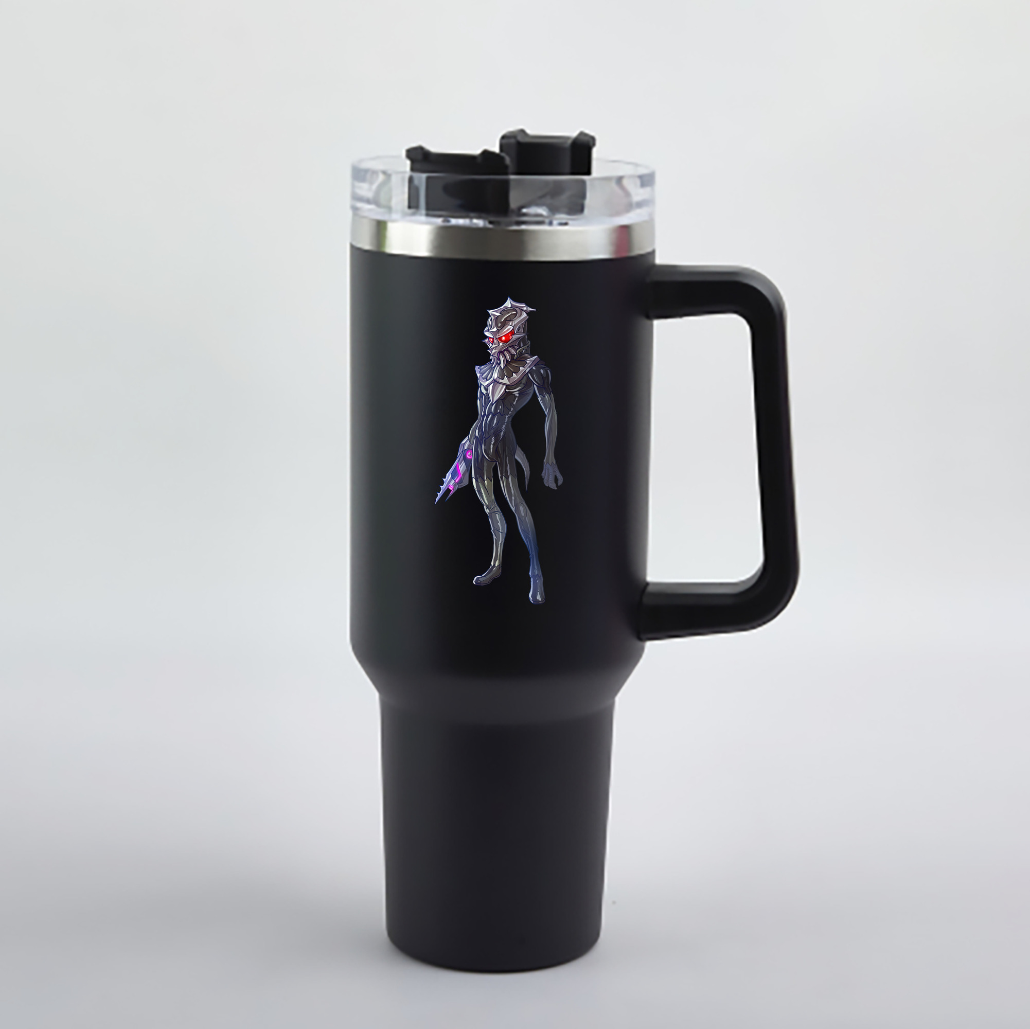 （画像用） ウルトラマン Ultraman 1200mL車用タンブラー - クリスタルステッカー（プラスチックストロー付き）