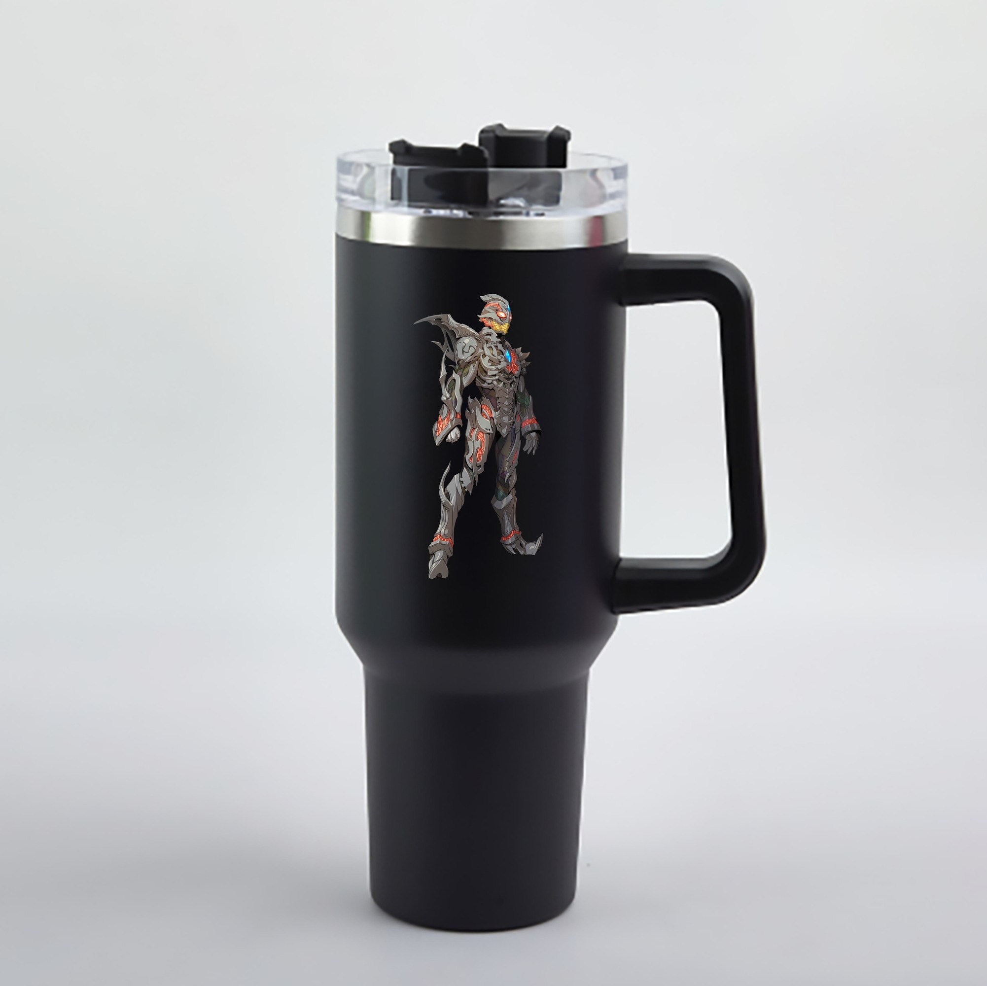 （画像用） ウルトラマン Ultraman 1200mL車用タンブラー - クリスタルステッカー（プラスチックストロー付き）