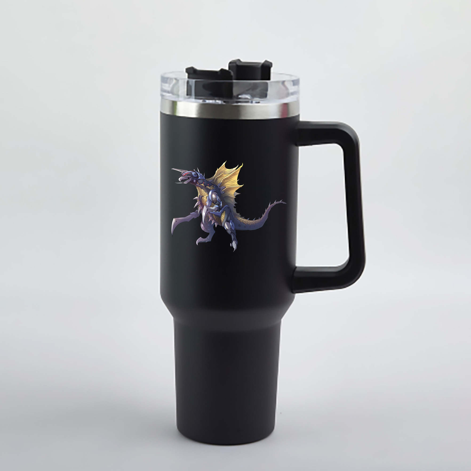 （画像用） ウルトラマン Ultraman 1200mL車用タンブラー - クリスタルステッカー（プラスチックストロー付き）