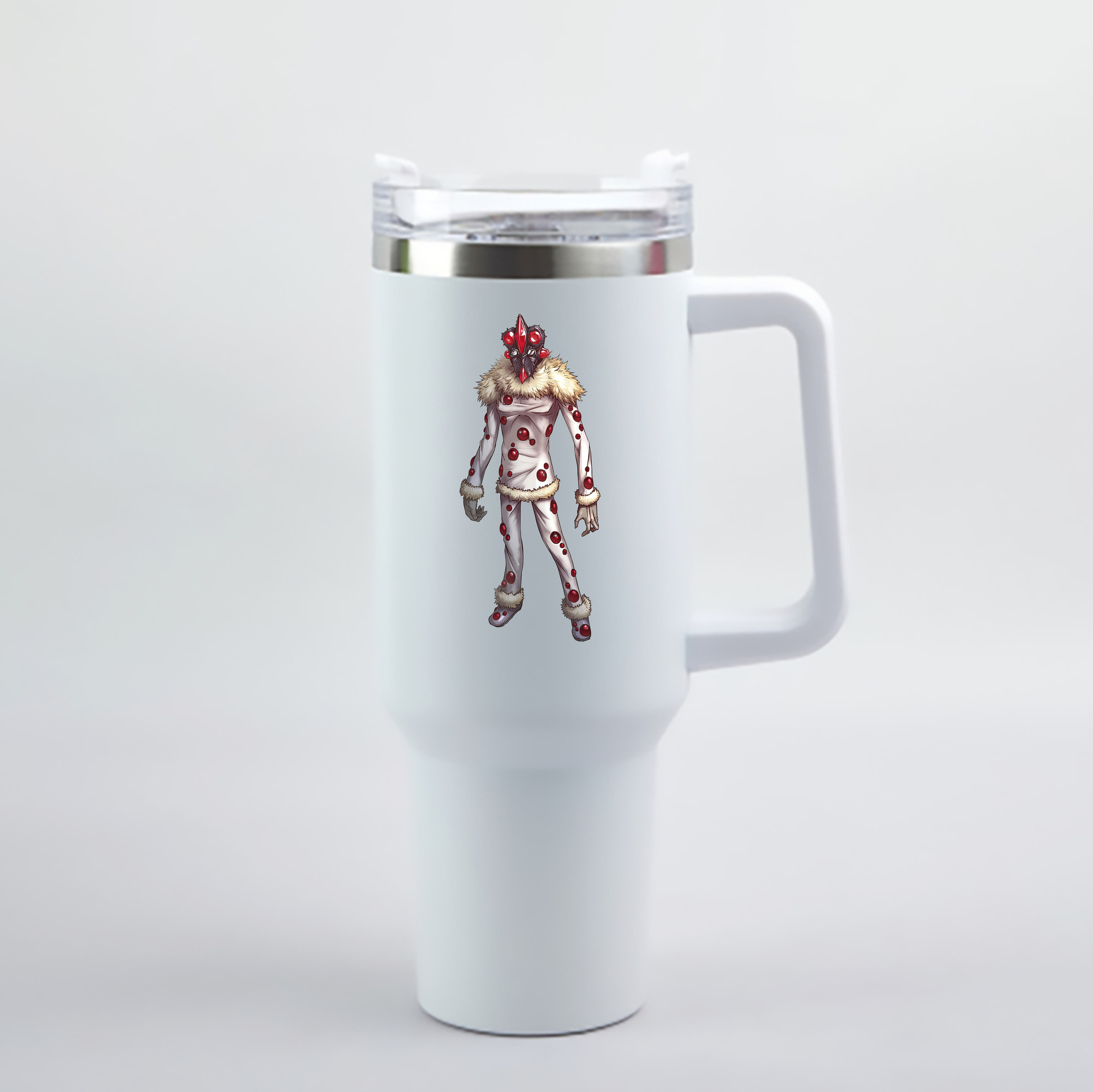 （画像用） ウルトラマン Ultraman 1200mL車用タンブラー - クリスタルステッカー（プラスチックストロー付き）