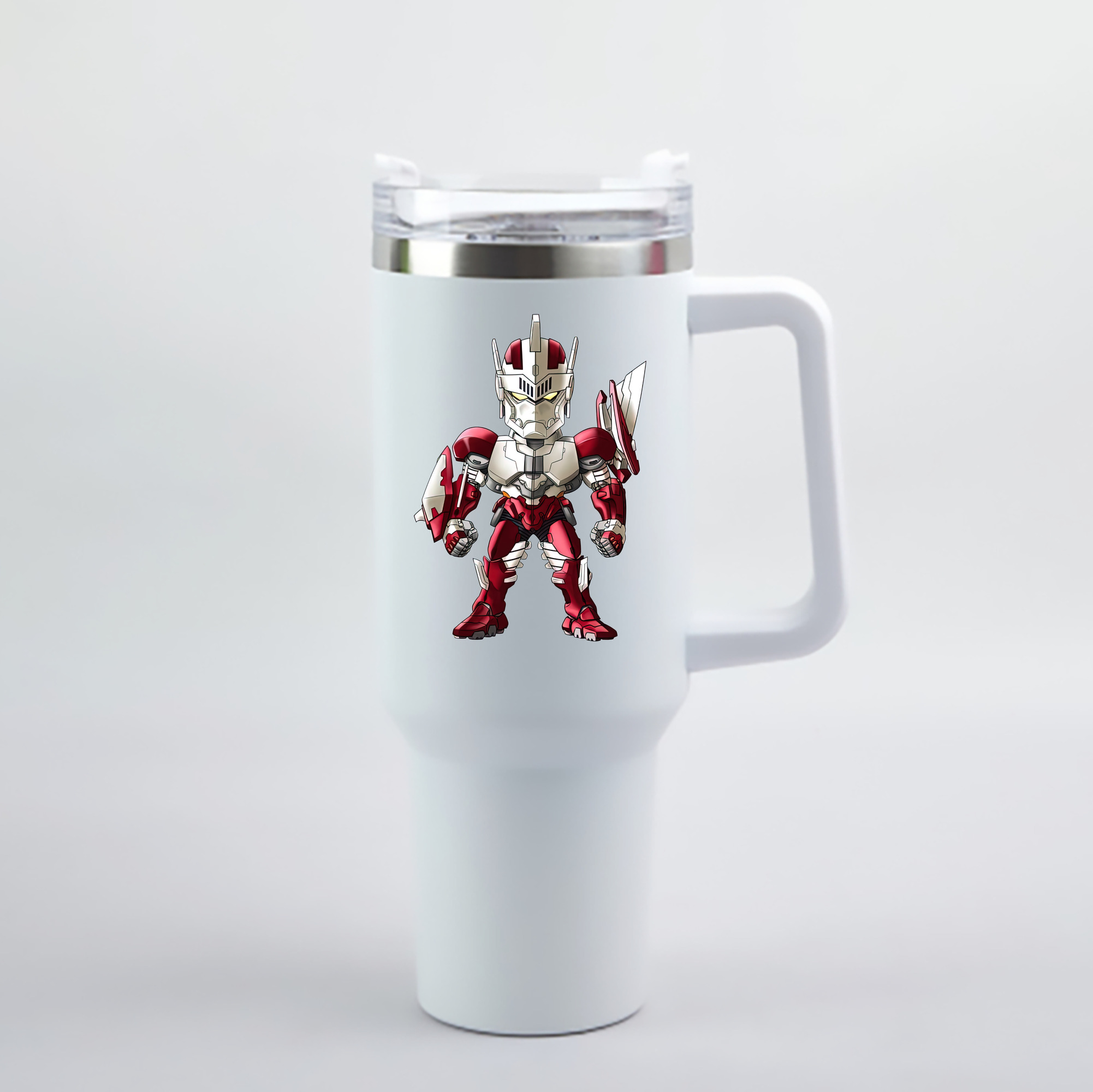 （画像用） ウルトラマン Ultraman 1200mL車用タンブラー - クリスタルステッカー（プラスチックストロー付き）