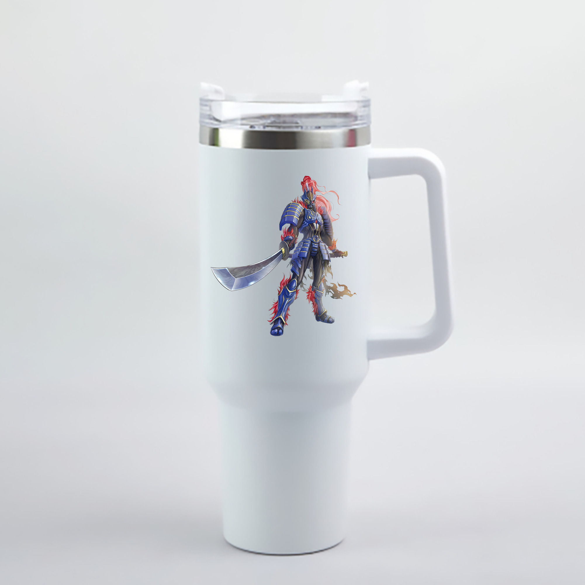 （画像用） ウルトラマン Ultraman 1200mL車用タンブラー - クリスタルステッカー（プラスチックストロー付き）